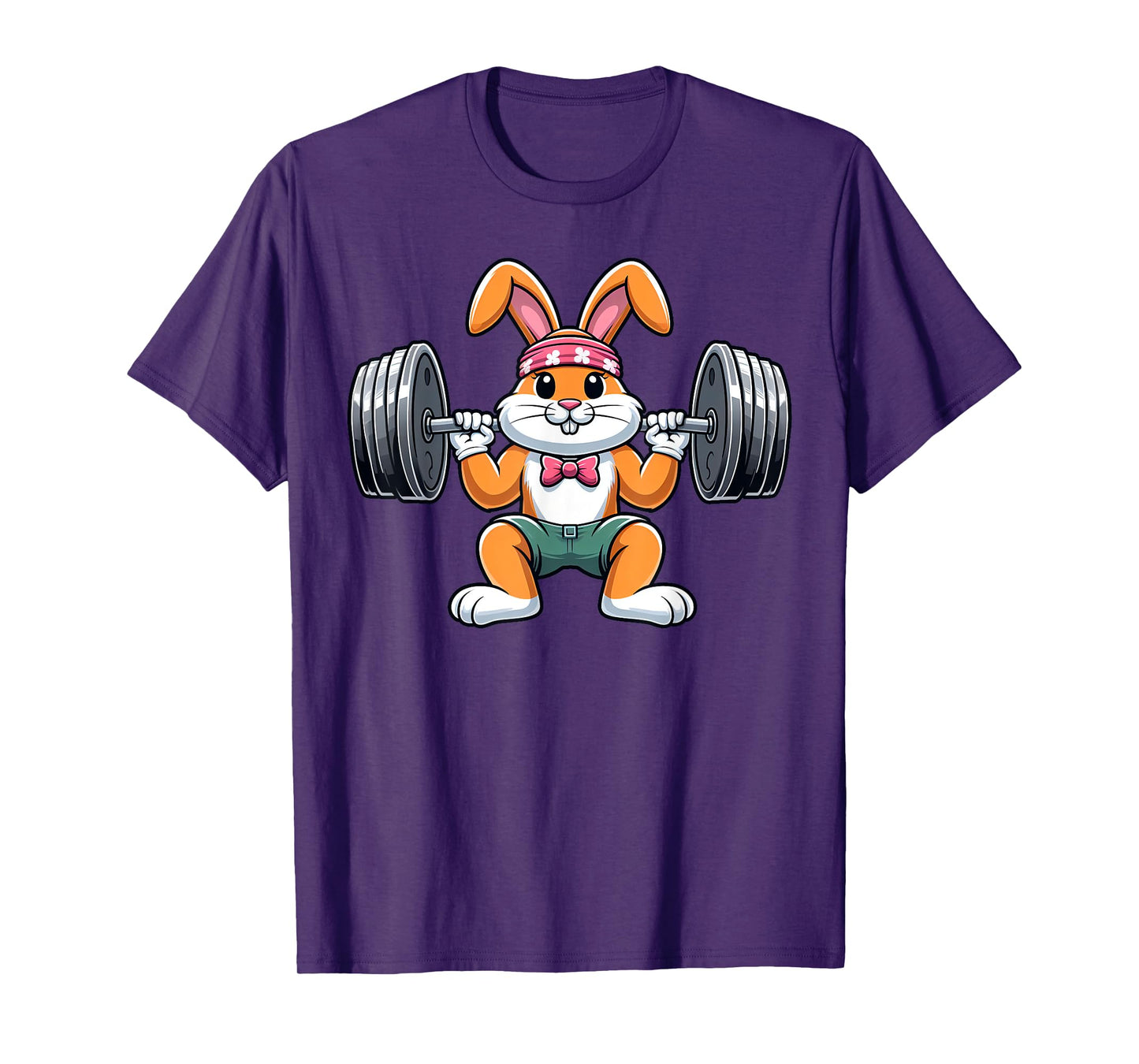 Weightlifing Funny Fitness Workout Gym Bunny Easter Day T-Shirt