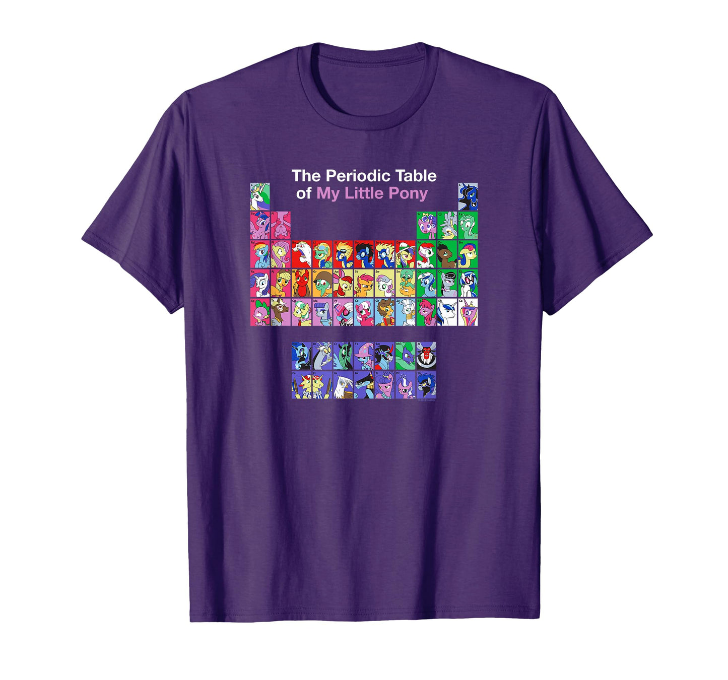 My Little Pony: Friendship Is Magic Periodic Table Retro T-Shirt