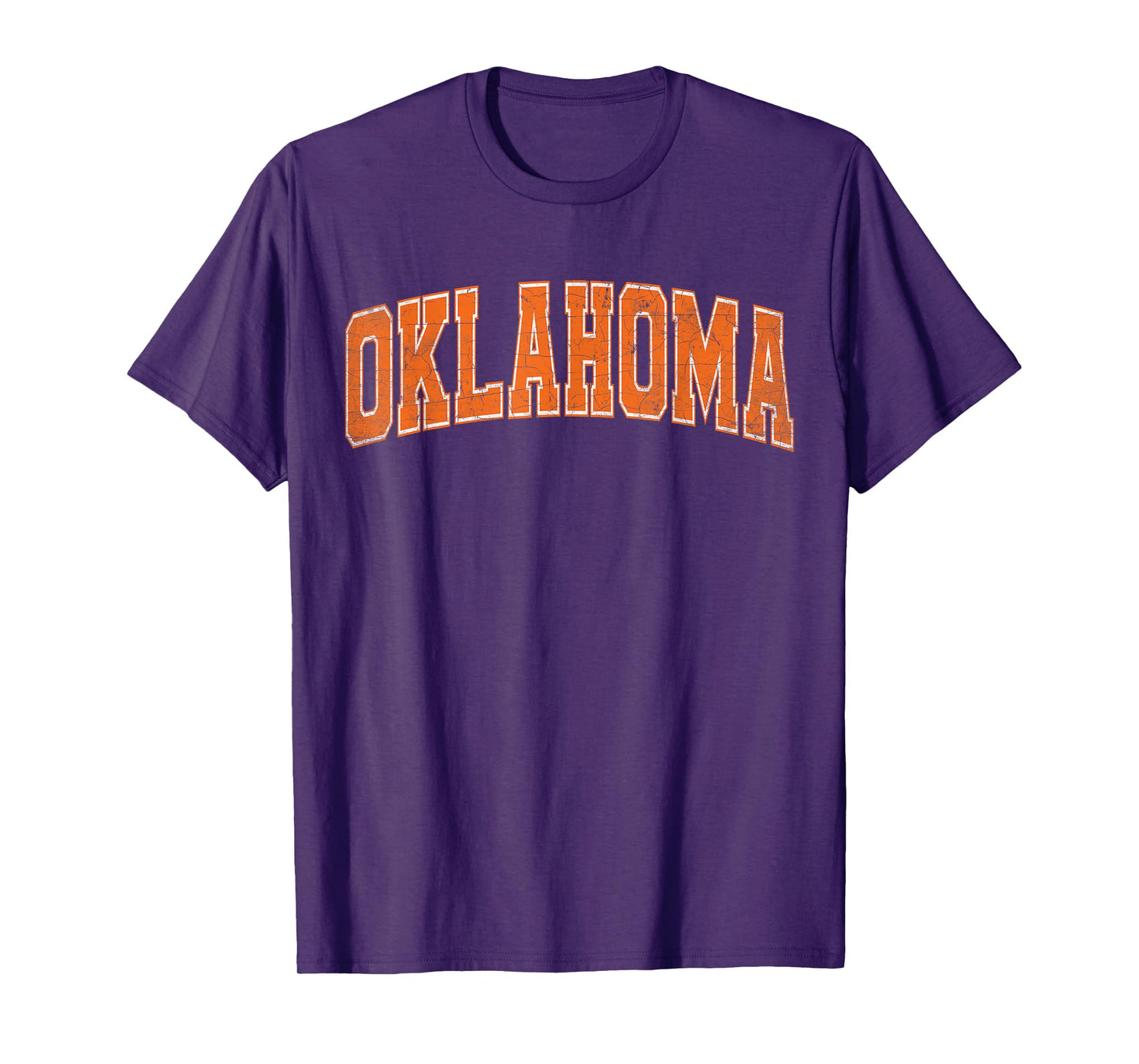 Oklahoma State Retro Orange Varsity Vintage Text T-Shirt