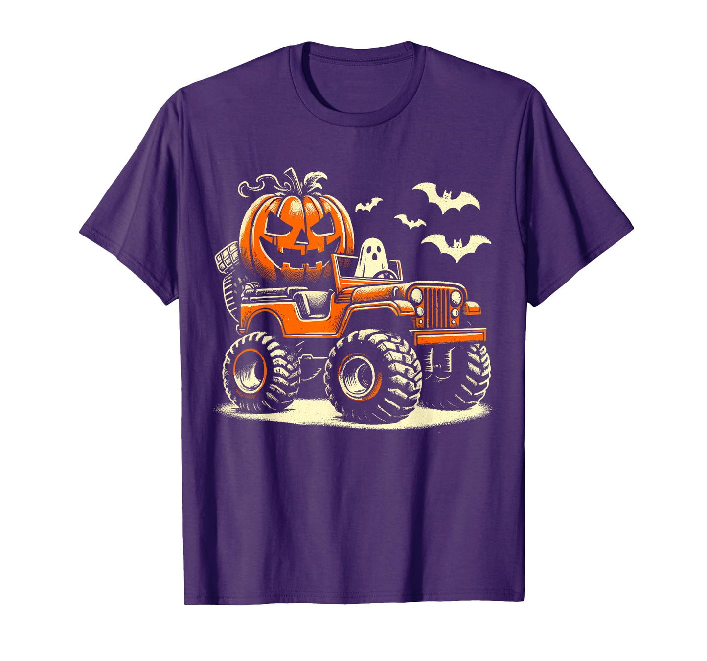 Halloween Monster Truck Dino T-Shirt
