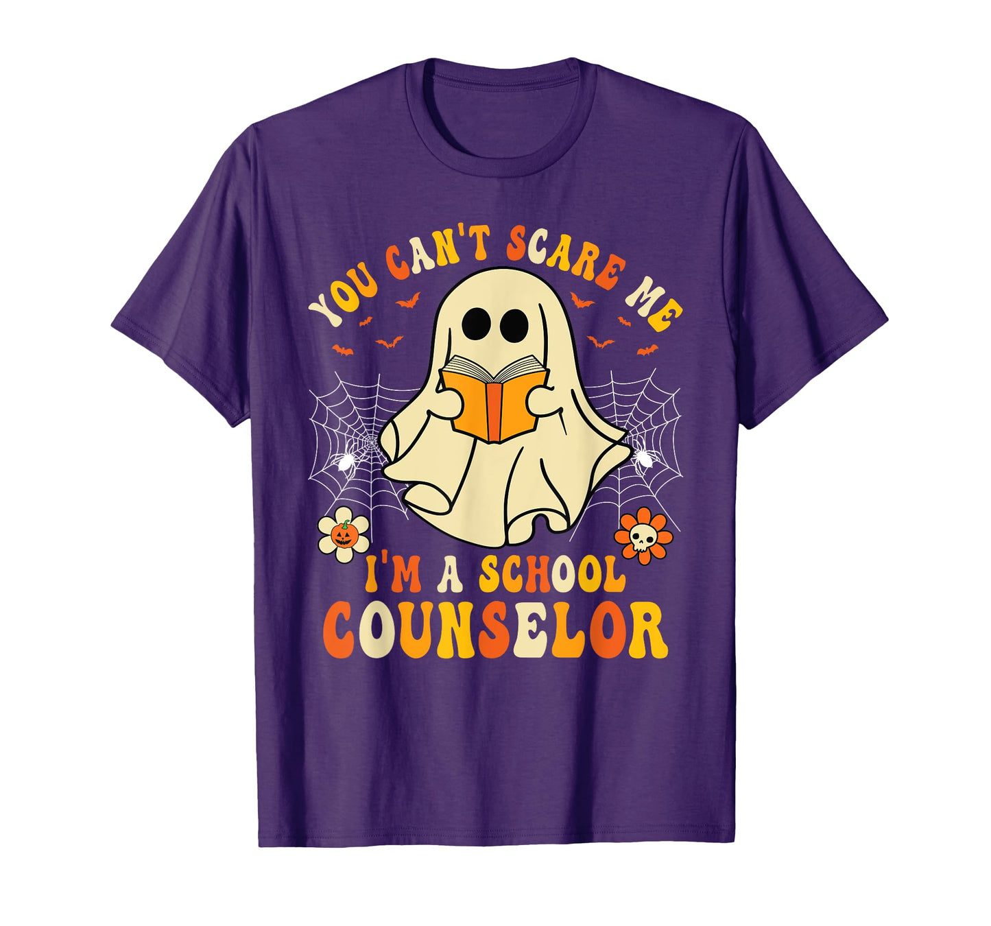 You Can't Scare Me I'm A School Counselor Halloween Ghost T-Shirt