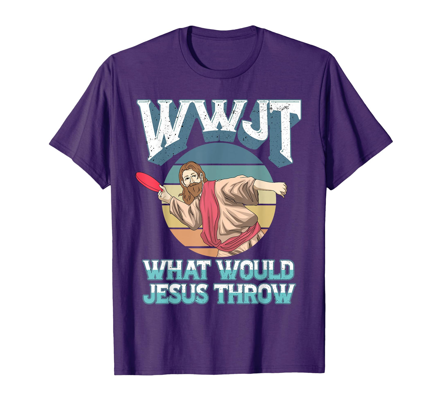 Disc Golf WWJT What Would Jesus Throw Frisbee Golf Christian T-Shirt