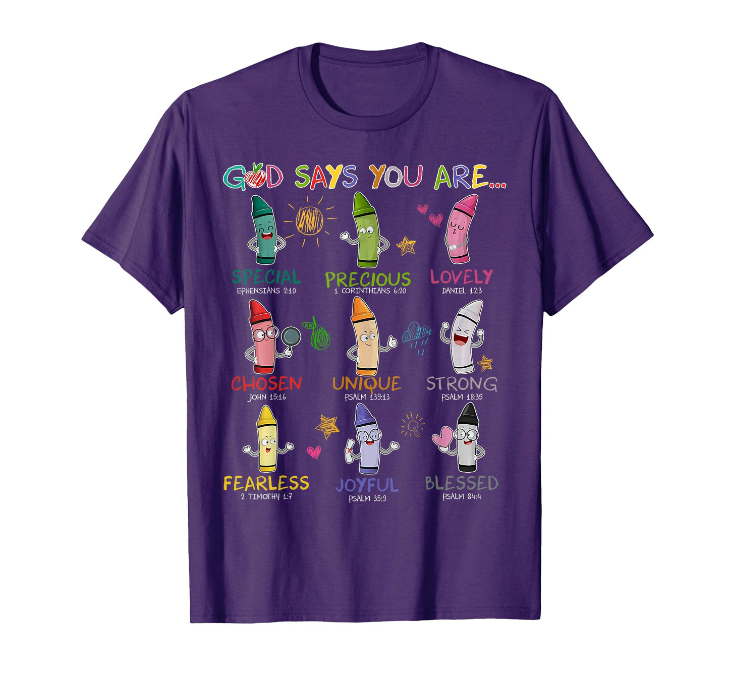 God Says You Are Kindergarten Christian Teacher Religious Men Women T-Shirt