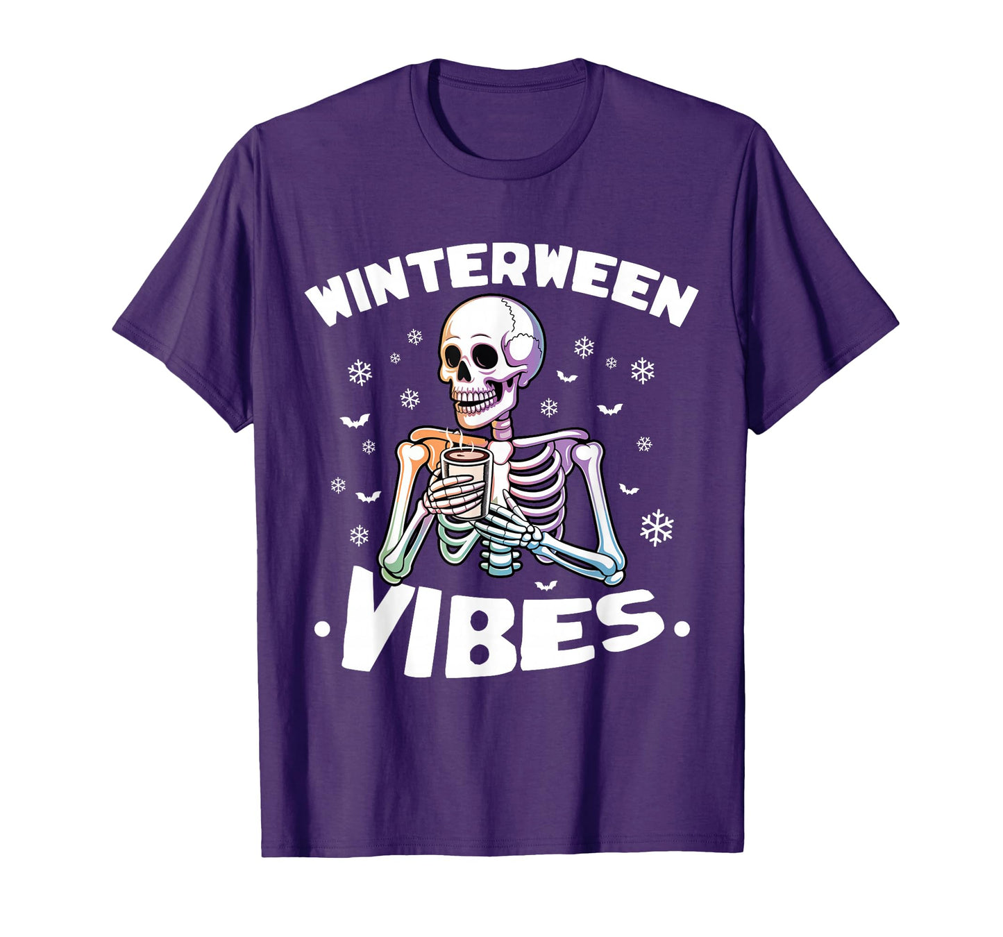 Winterween Christmas Skeleton Winter Halloween T-Shirt
