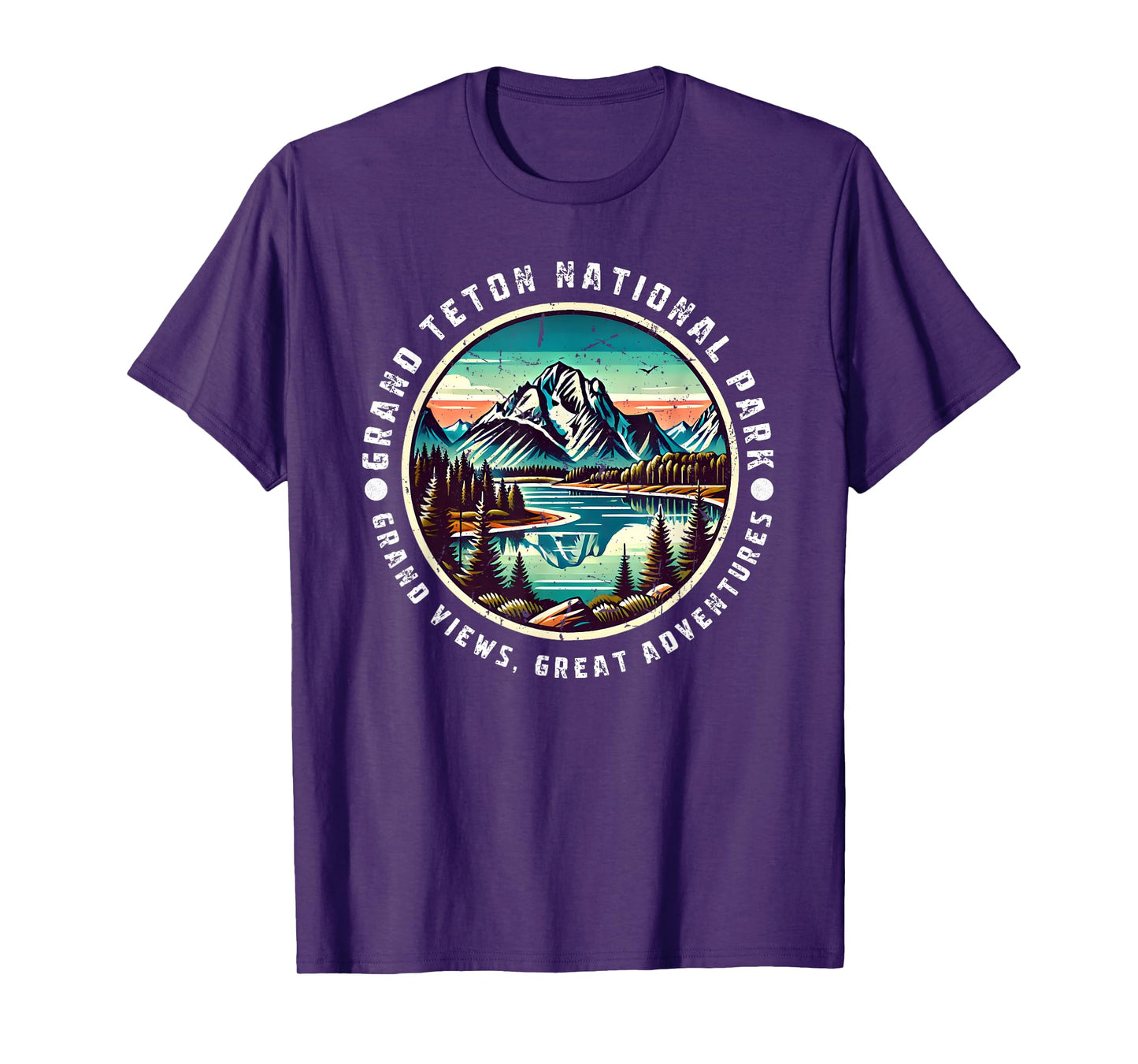 Grand Teton National Park Grand Views Vintage Design T-Shirt