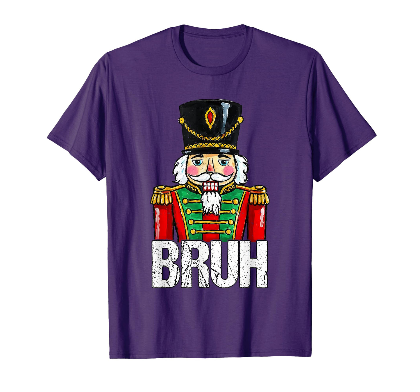 Bruh Christmas Nutcracker Santa Claus Holiday Xmas Mens Boys T-Shirt