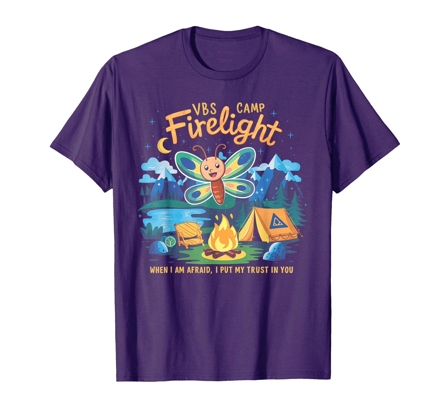 Camp Firelight VBS Camp Vacation Bible School Firework 2024 T-Shirt