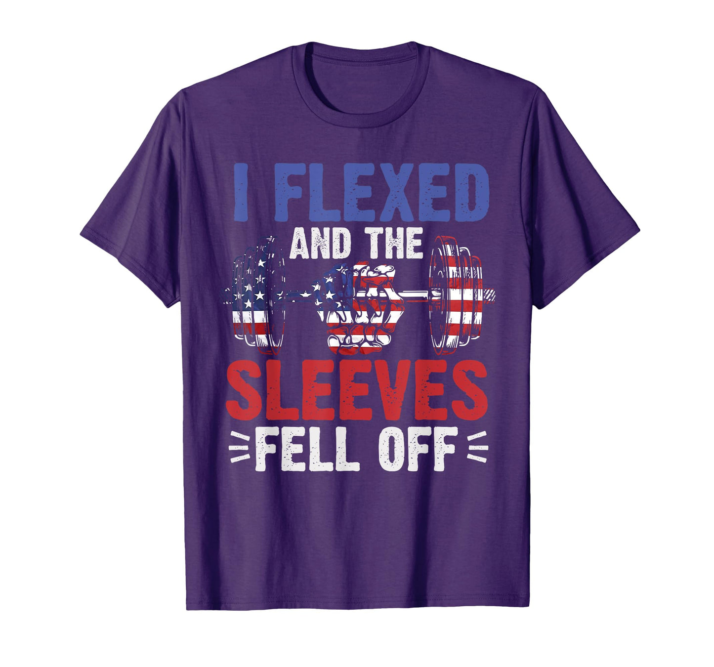 I Flexed and The Sleeves Fell Off Funny Mens Fitness Gymer T-Shirt
