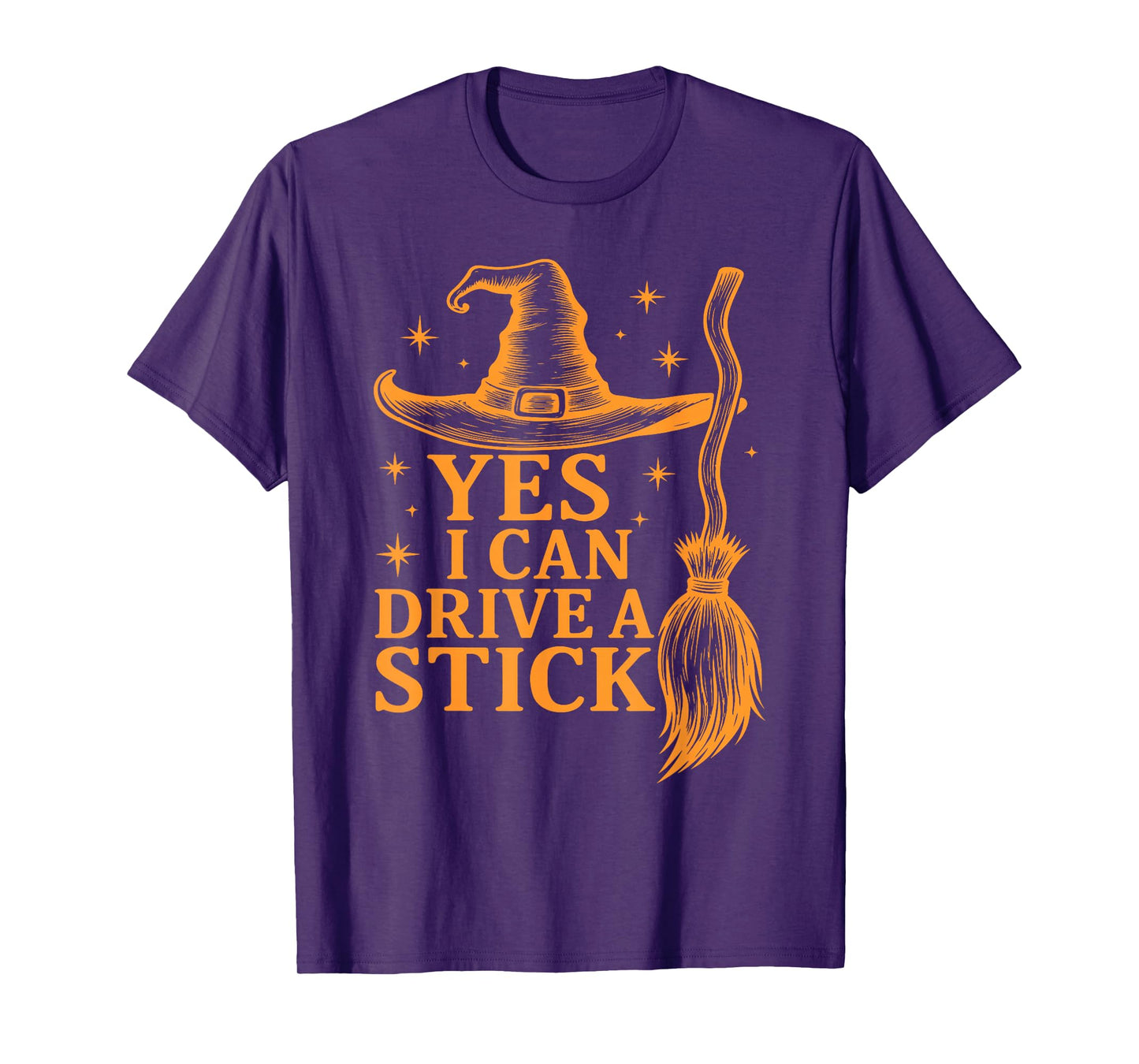 Yes I Can Drive A Stick Halloween, Retro Halloween Witches T-Shirt