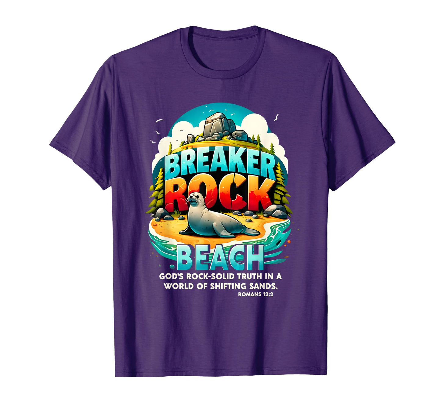 Breaker Rock Beach God's Rock-Solid Truth Christian VBS 2024 T-Shirt