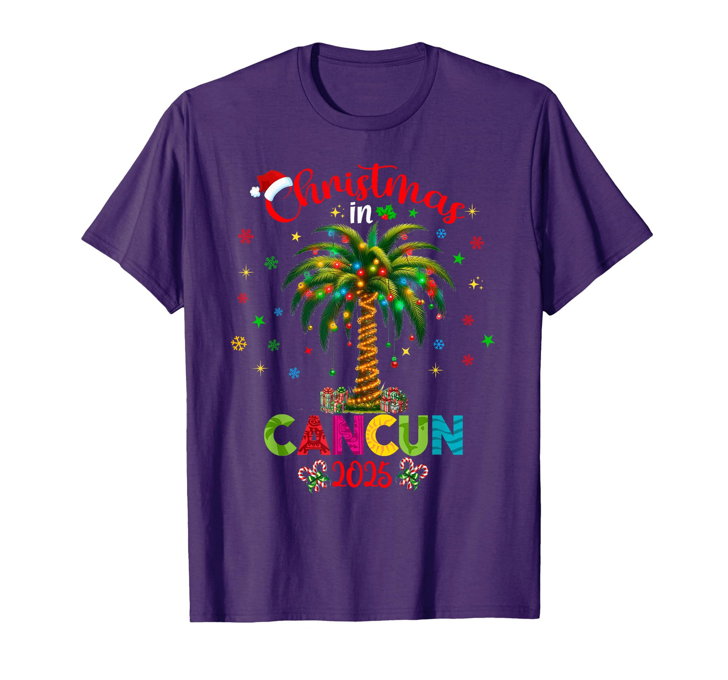 Mexico Cancun Cabo Christmas Trip Family Reunion Tropical T-Shirt