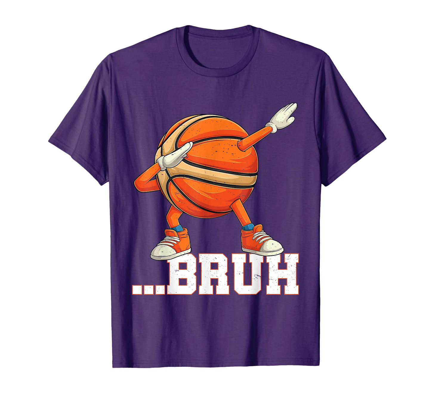 Dabbing Basketball Ball Bruh Funny Boys Sports Player T-Shirt