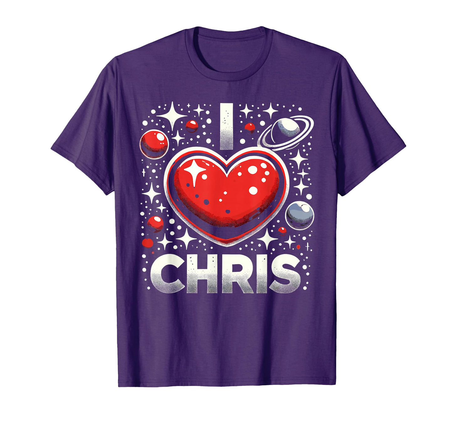 I Love Chris Red Heart I Heart Chris T-Shirt