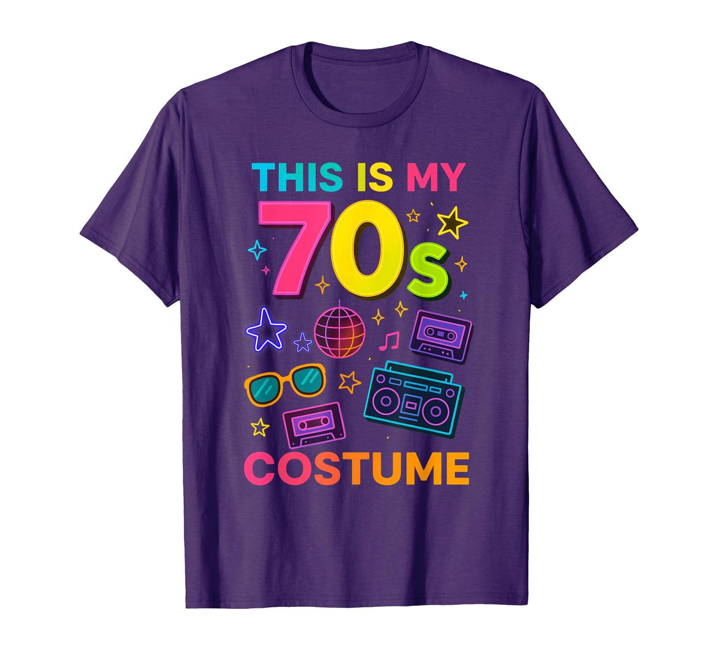 This is My 70s Costume Funny for 80s 90s Party T-Shirt