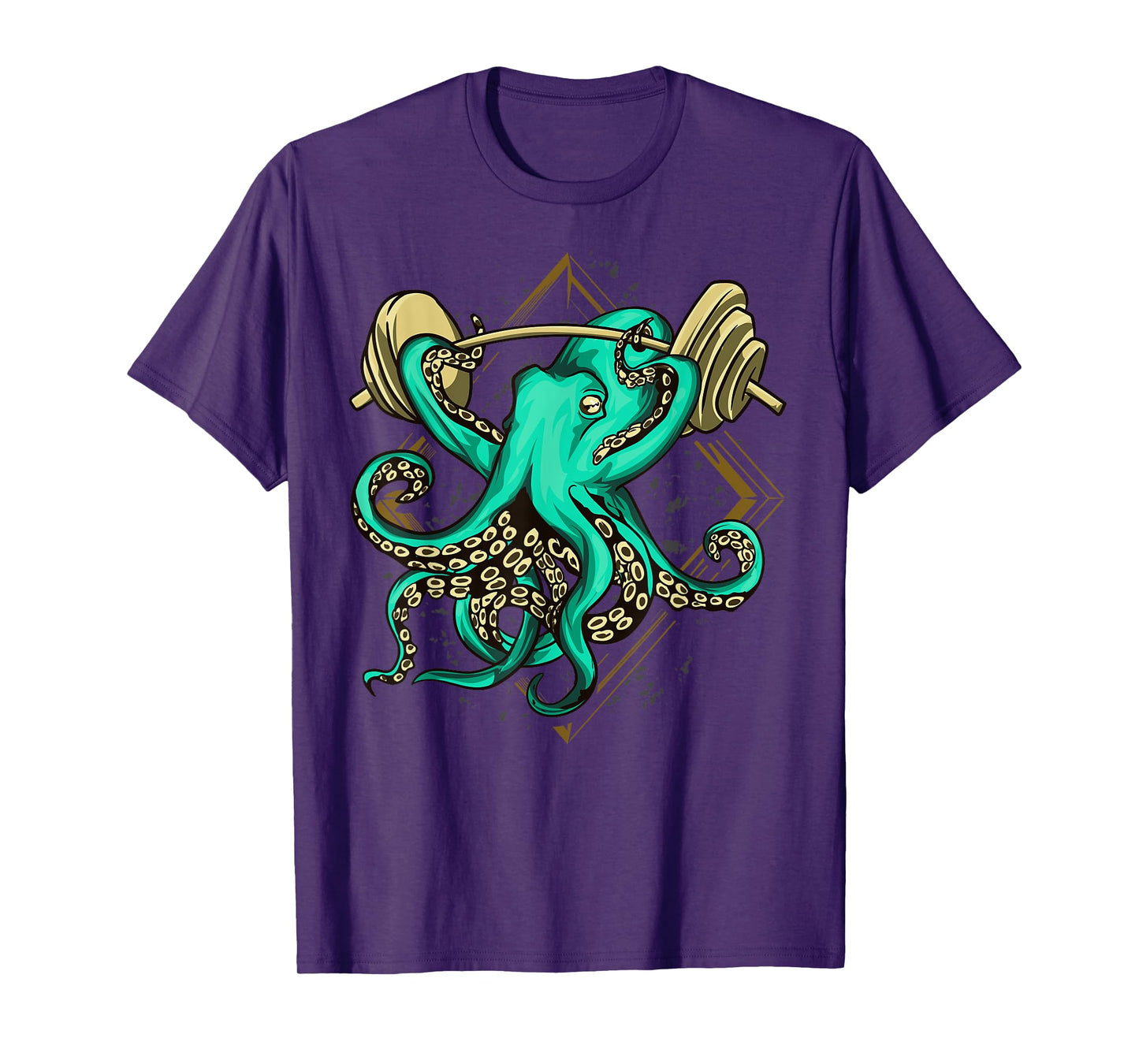 Octopus Weight Lifting Barbells Workout Fitness Bodybuilder T-Shirt