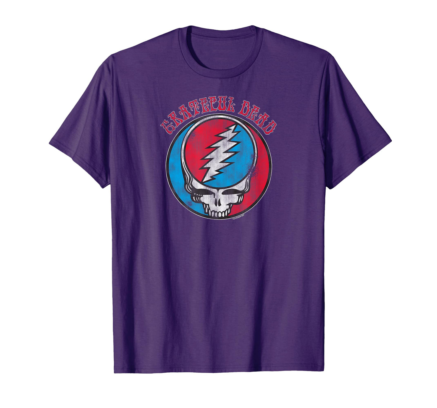 Grateful Dead Distressed Groovy Steal Your Face Vintage Band T-Shirt