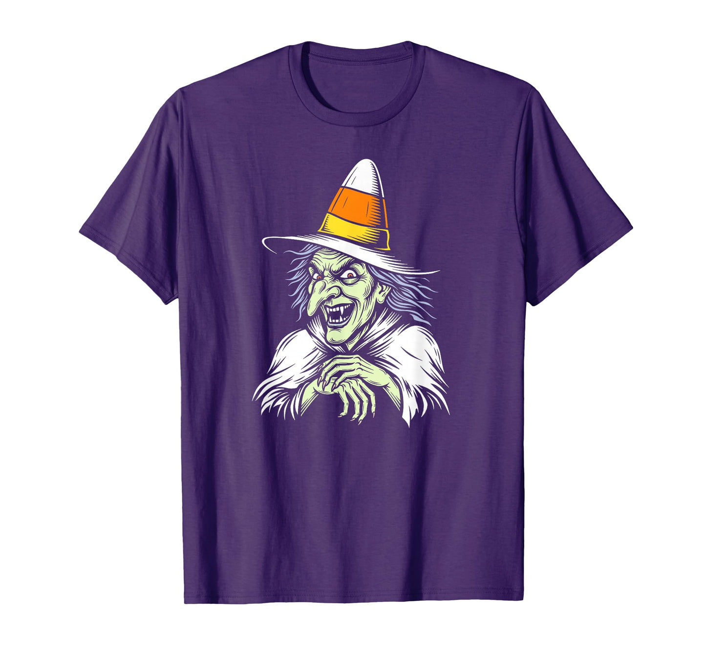 Candy Corn Witch tee - Funny Halloween Treat Witches Hat T-Shirt