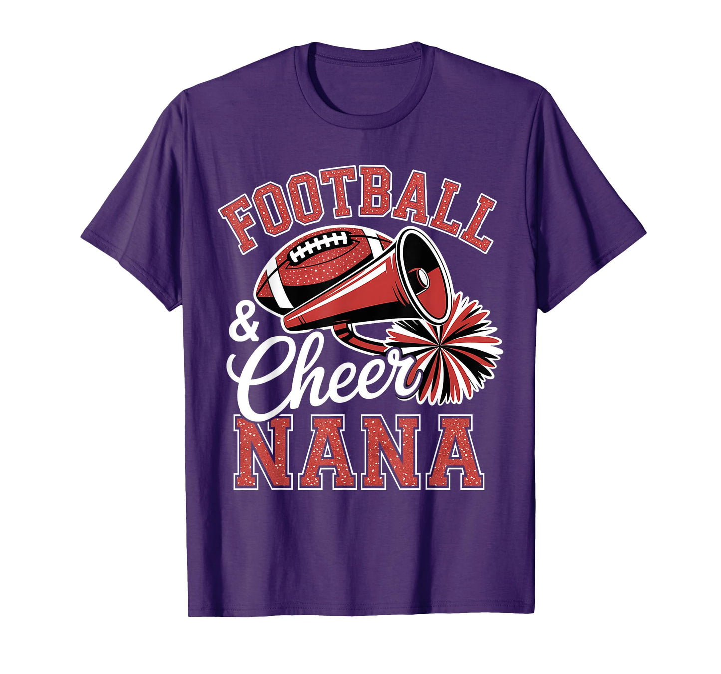 Football Cheer Nana for Women Men Vintage Cheerleader T-Shirt