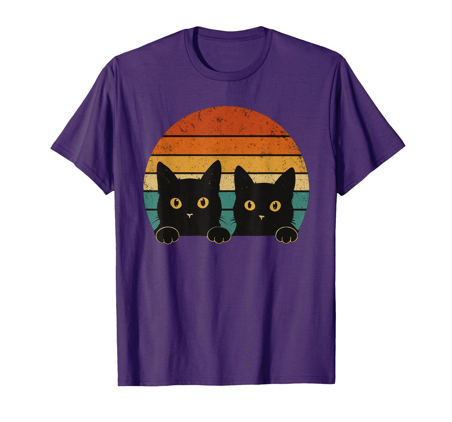 Black Cats Vintage Cat Lover T-Shirt