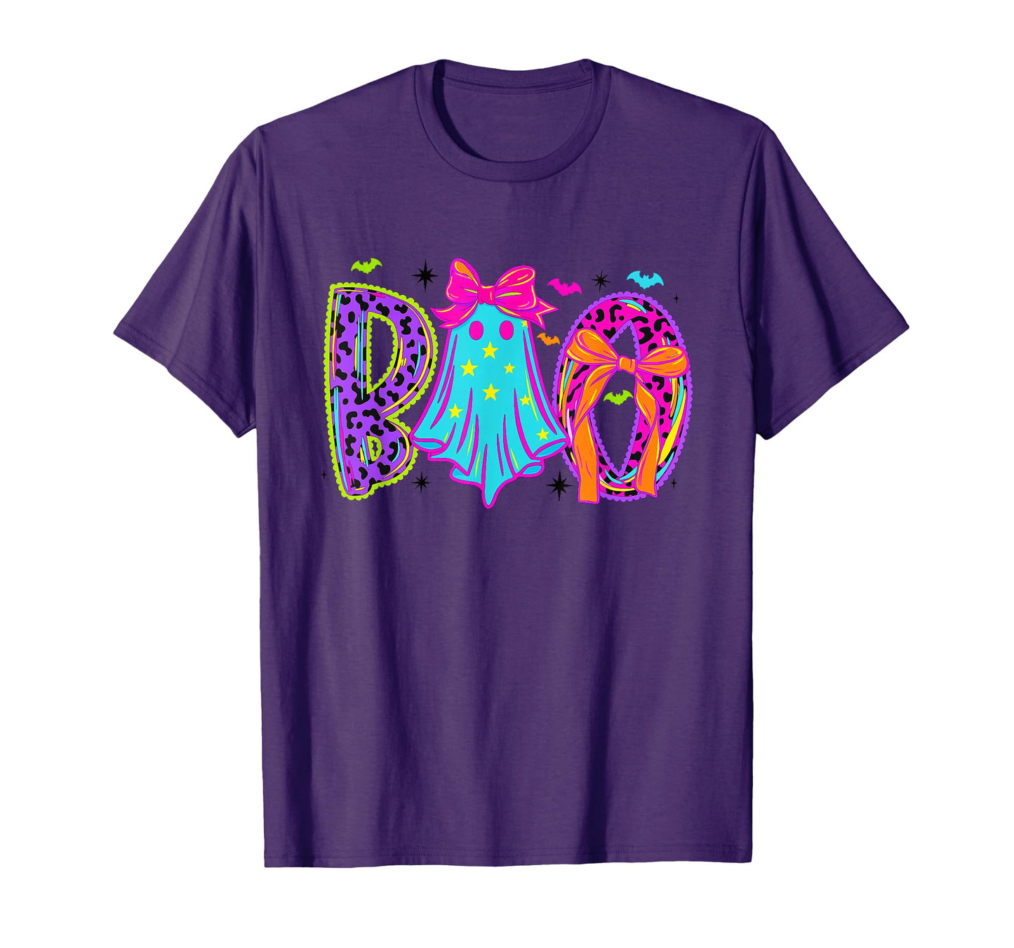 Lace Halloween Boo Ghost Witch Funny Spooky Season T-Shirt