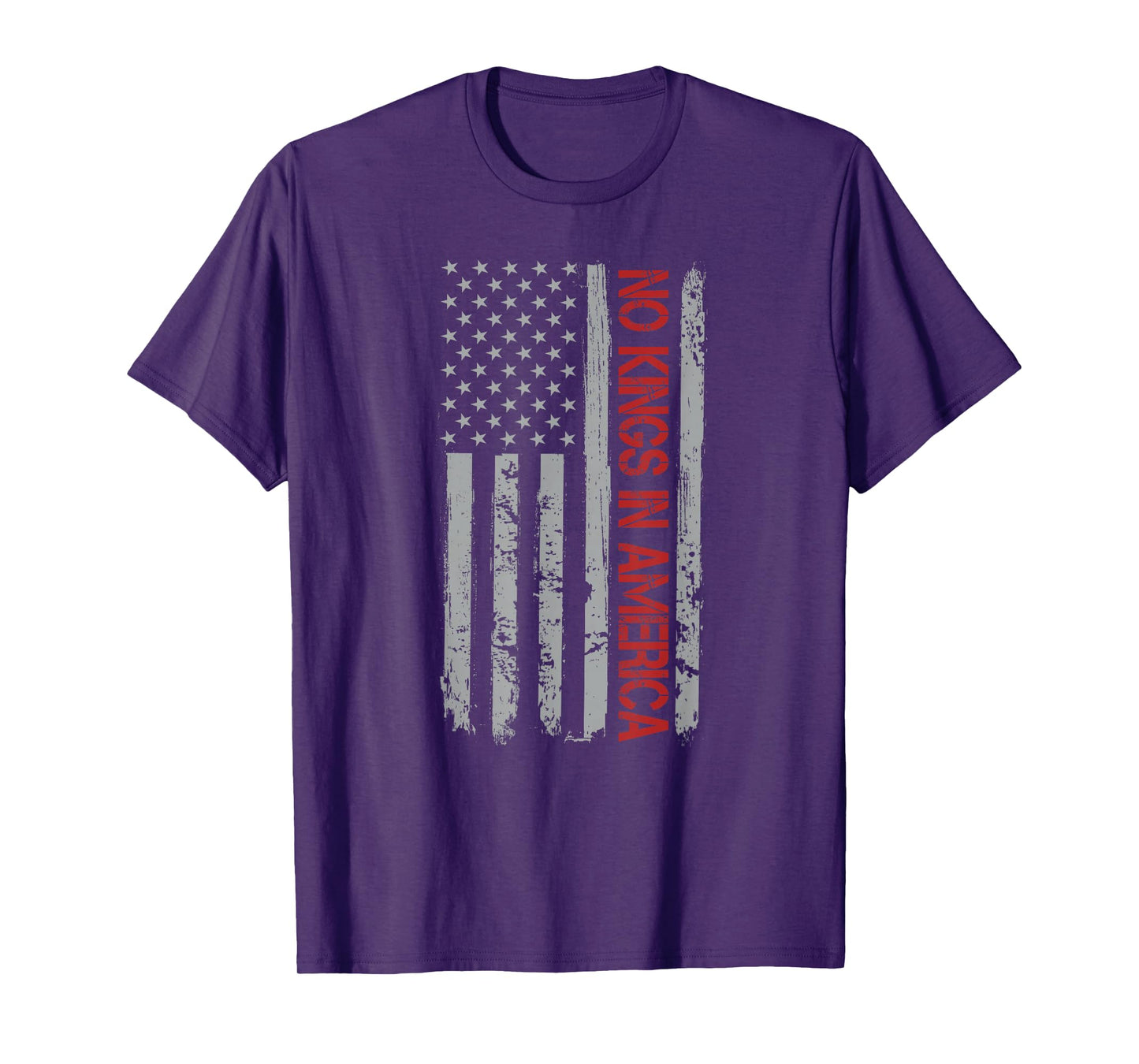 No Kings In America US Flag Vintage T-Shirt