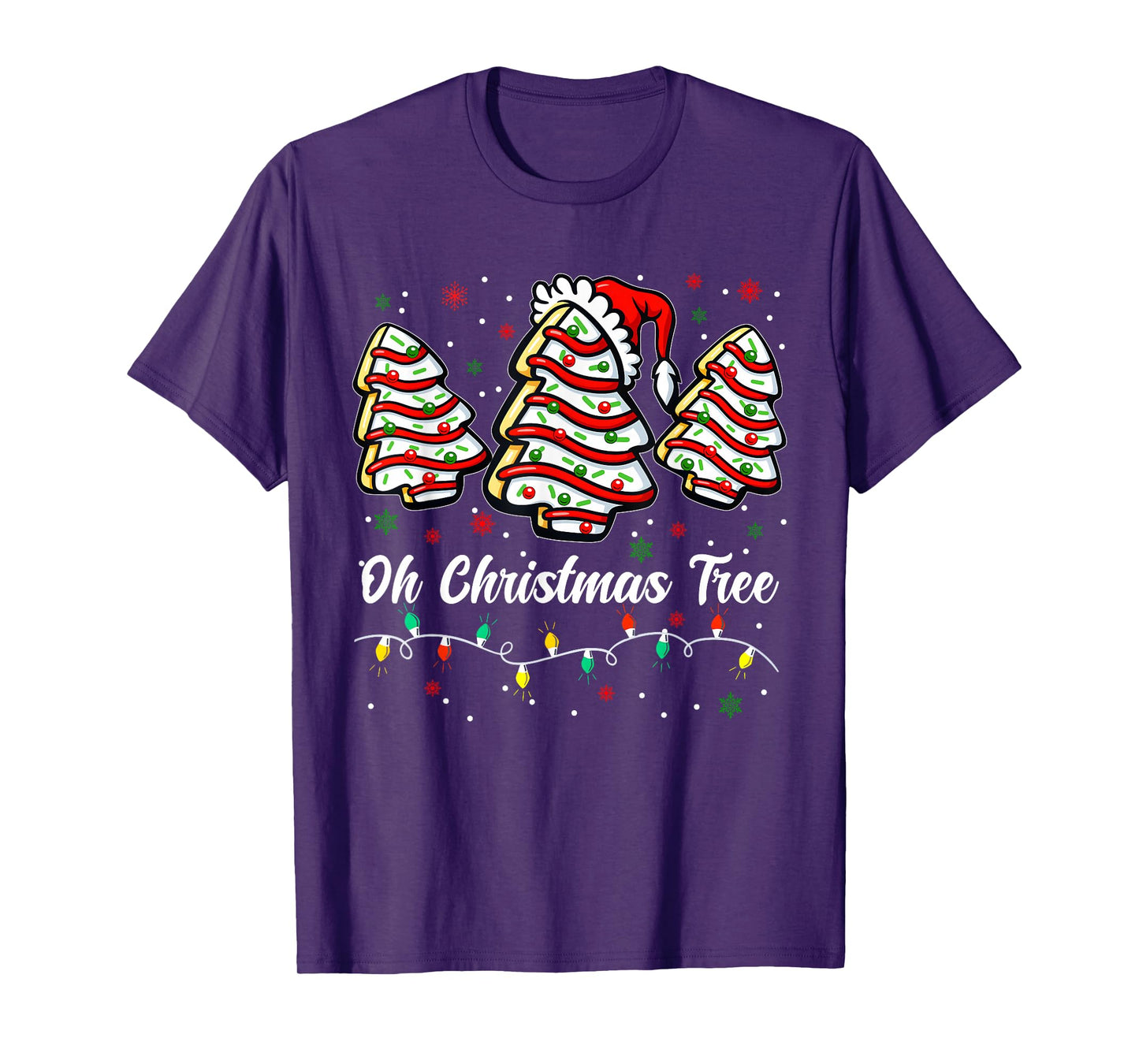 Oh Christmas Tree Cake Santa Christmas Xmas Men Women Kid T-Shirt