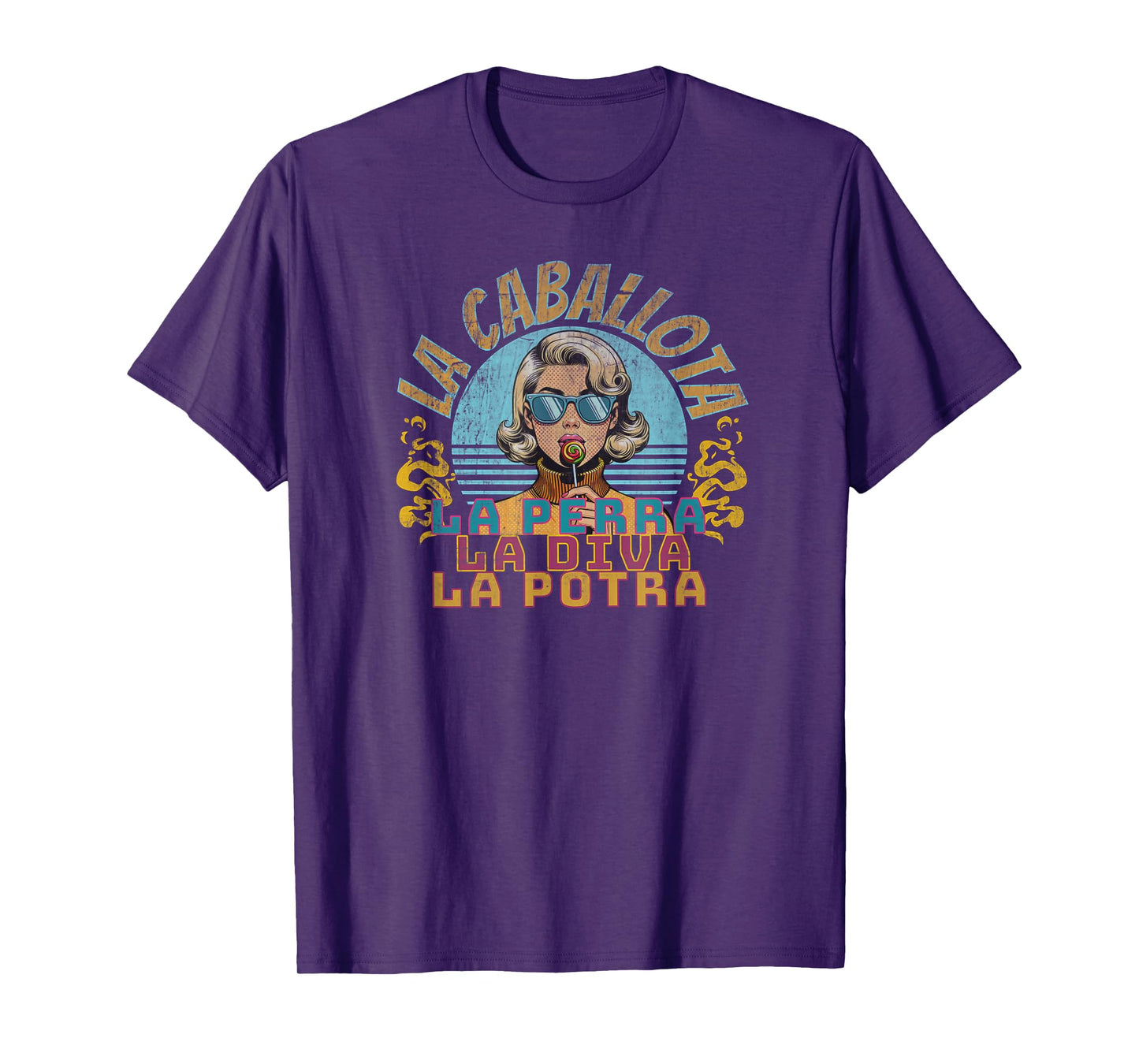 Reggaeton 90s Vintage Girldfriend La Caballota Latin Dancing T-Shirt