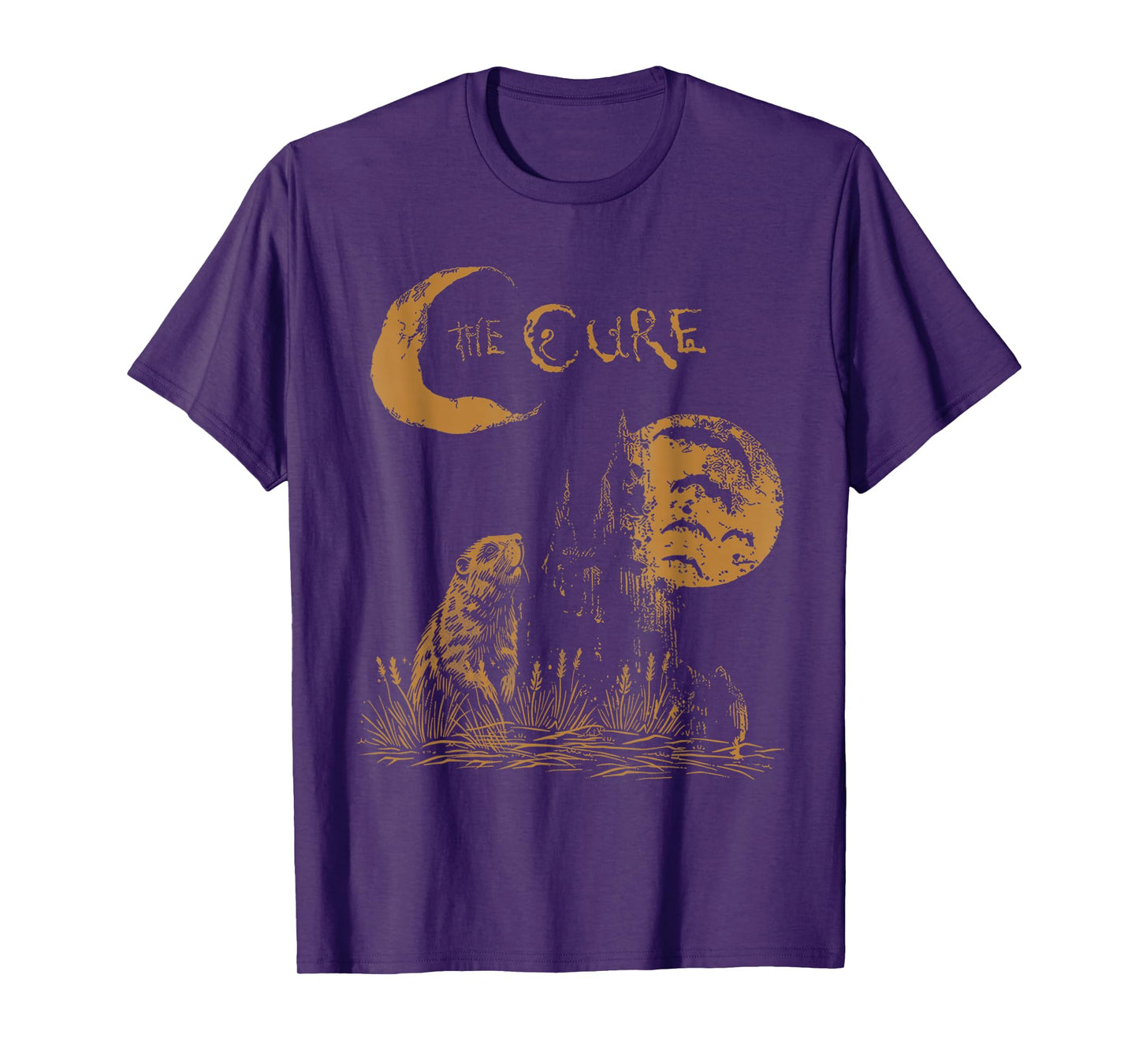The Cure Vintage Woodchuck In The Field Under The Stars T-Shirt
