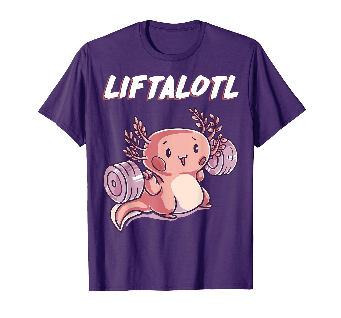 BCC Liftalotl Weightlifting Axolotl Amphibian Strength Gym T-Shirt - Unisex-Adults, Black, Small
