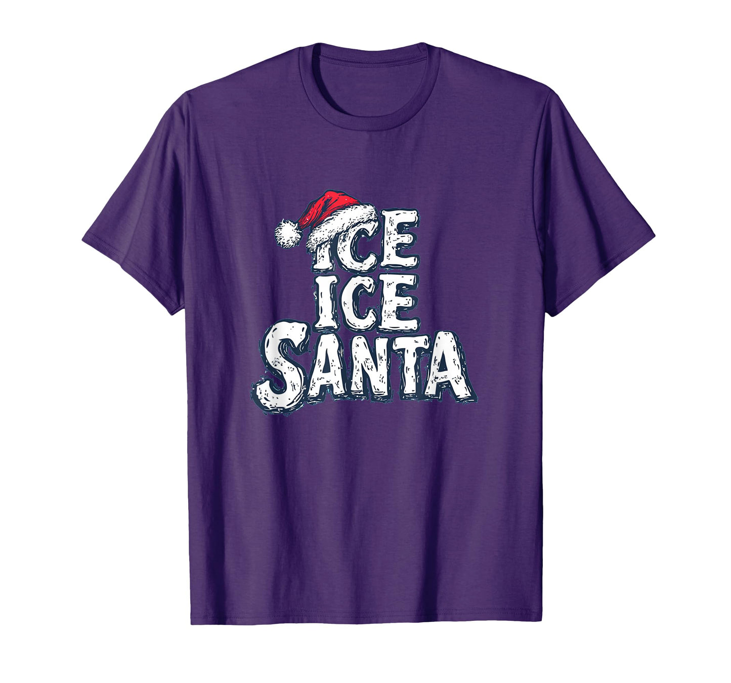 Amazing Ice Ice Santa with Hat for Naughty Xmas T-Shirt