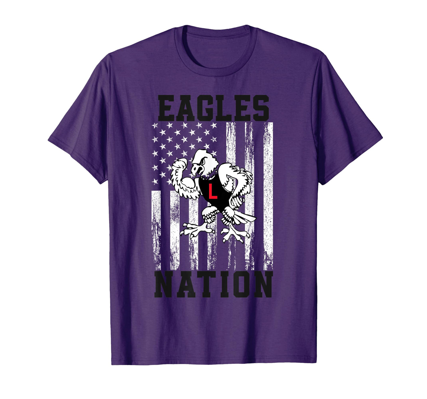Linden Eagles Logo Nation HS T-Shirt