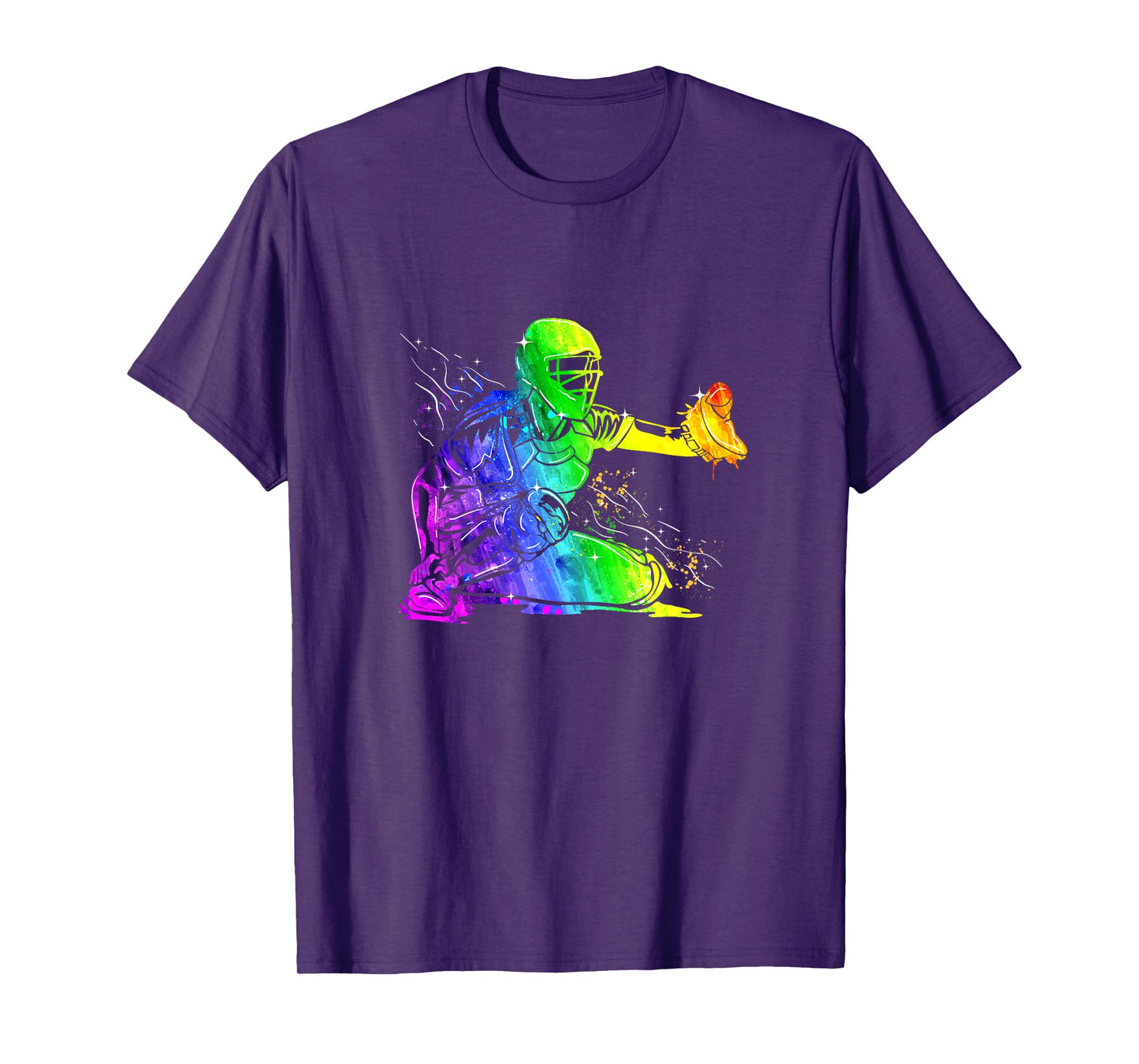 Softball Catcher Sports Design- Women Girls Softball Player T-Shirt