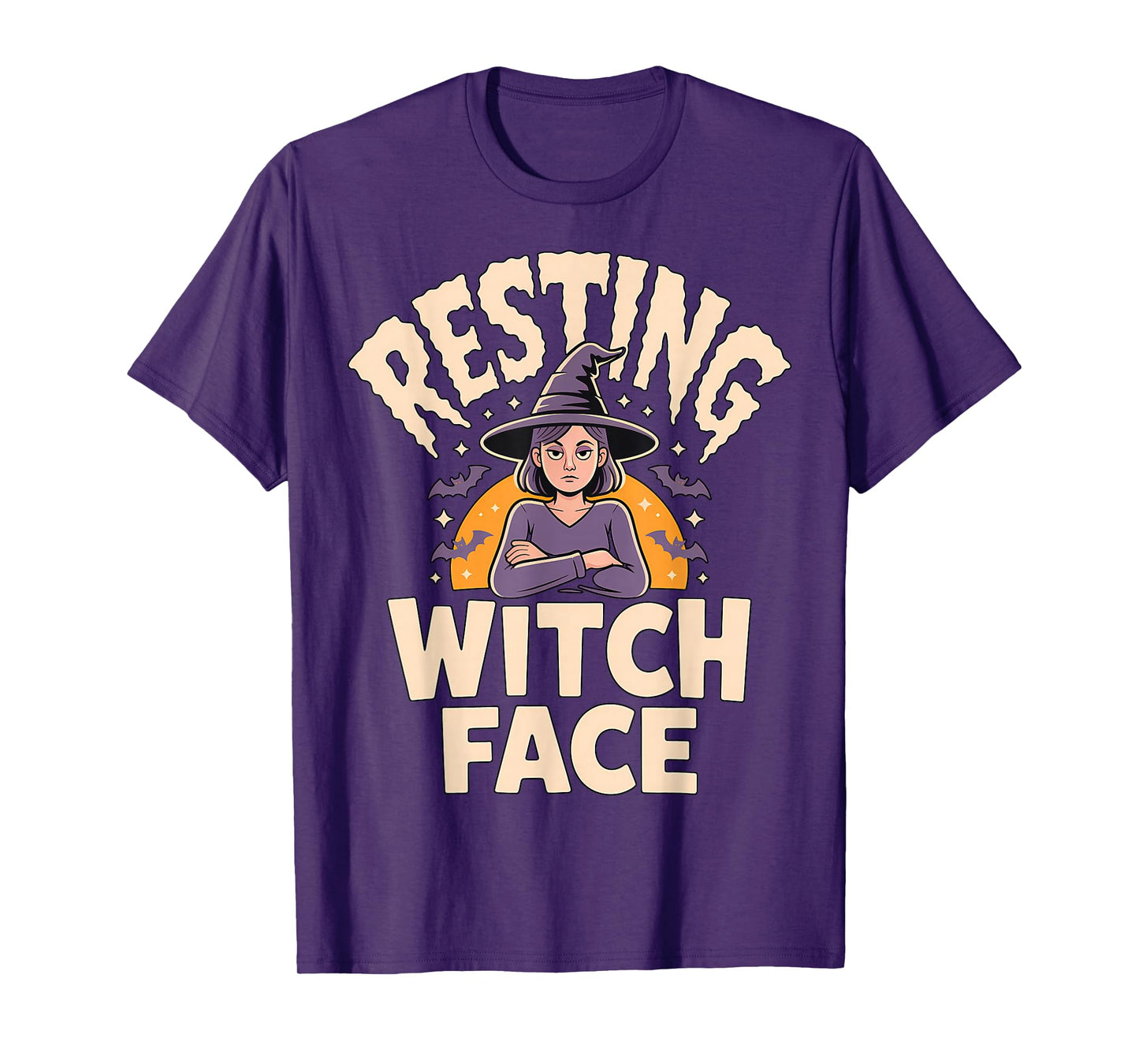 Resting Witch Face Funny Halloween Witch Spooky T-Shirt