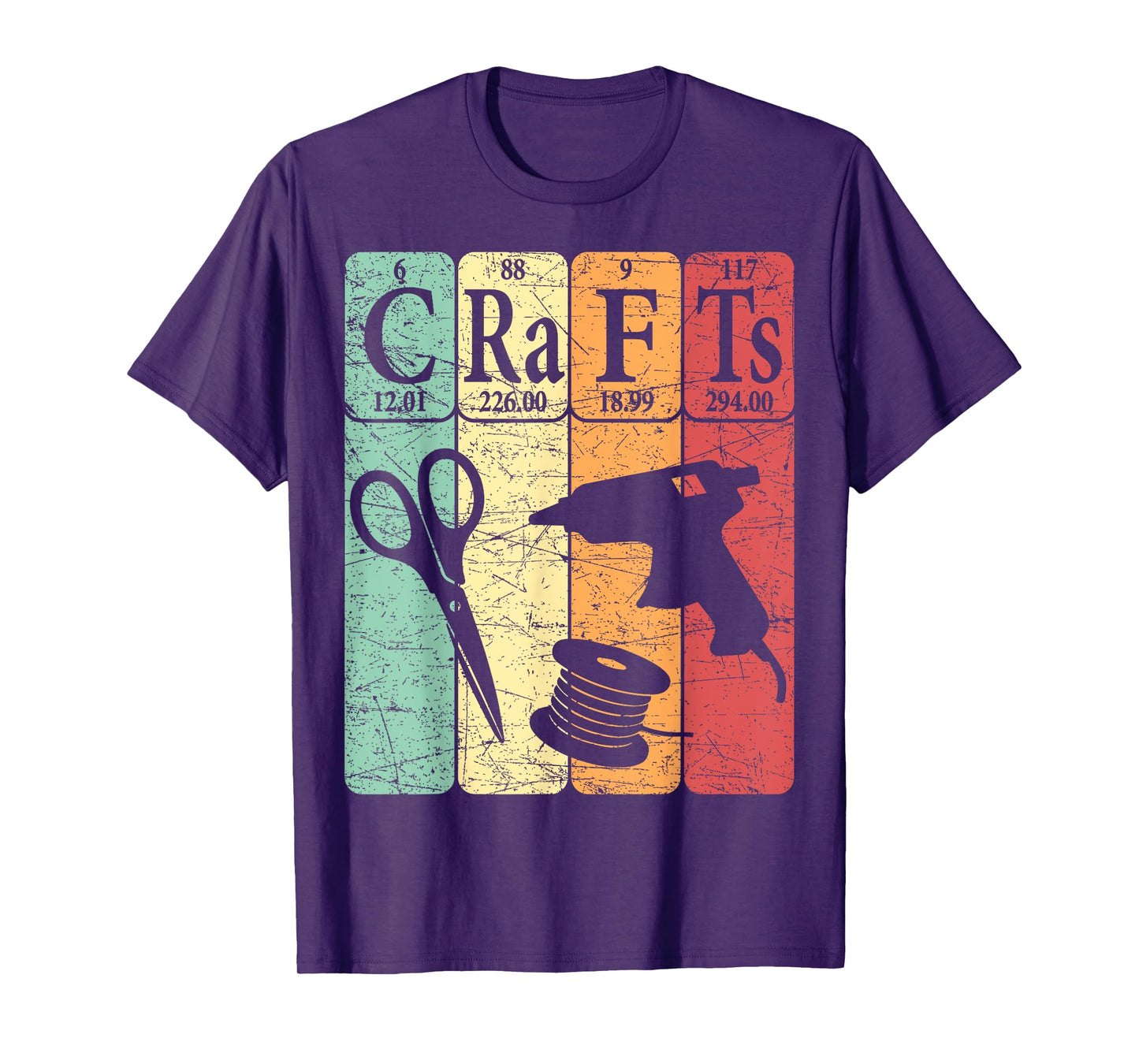 Crafts Periodic Table Elements Crafting Retro Crafter T-Shirt