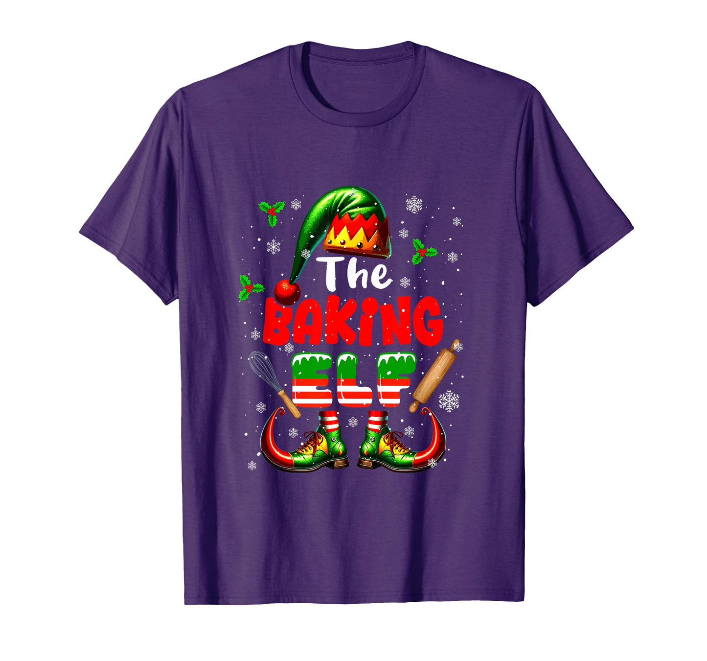 The Baking Elf Christmas Funny Job Team Matching Parties T-Shirt
