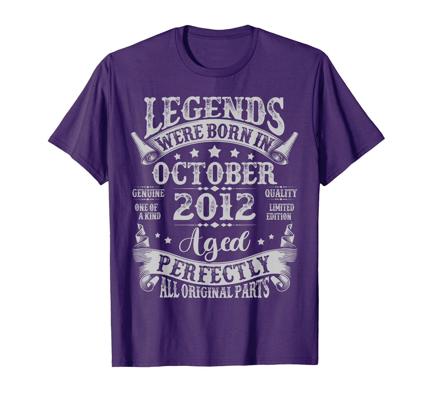 13 Year Old Legend since October 2012 13th Birthday Boy Girl T-Shirt