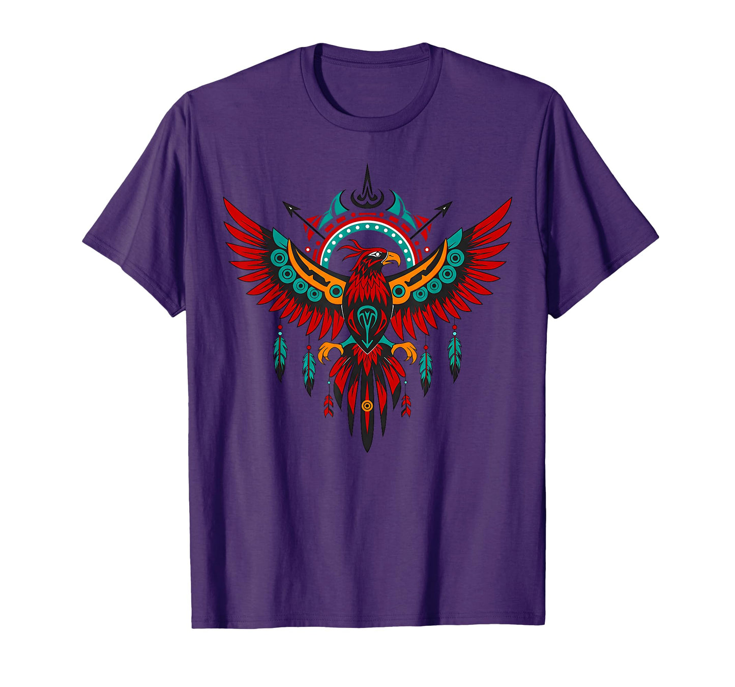 Thunderbird Native American Tribal Art Kids Natives for Kids T-Shirt