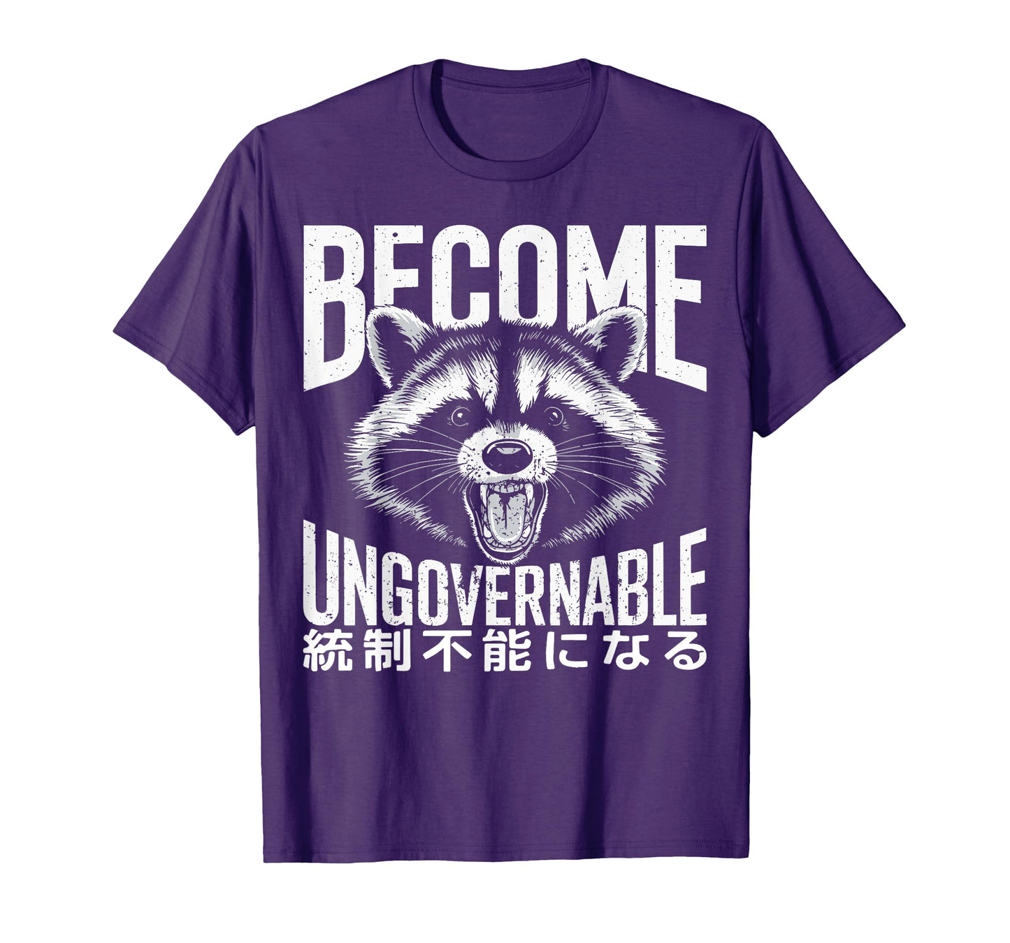 Vintage Angry Raccoon Become Ungovernable Trash Panda Meme T-Shirt