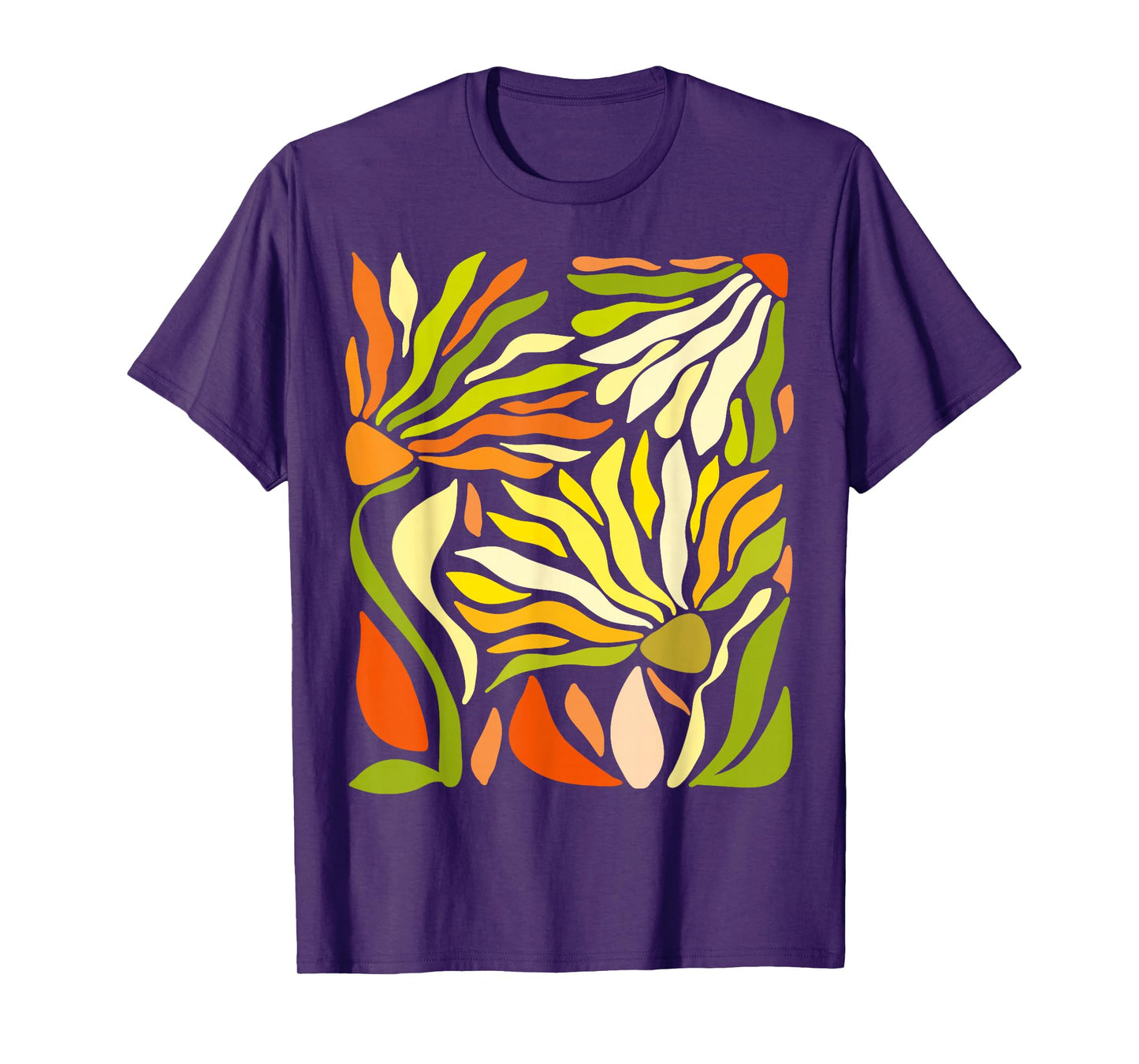 Flowers Boho Wildflowers Abstract Flower Art Vintage Floral T-Shirt