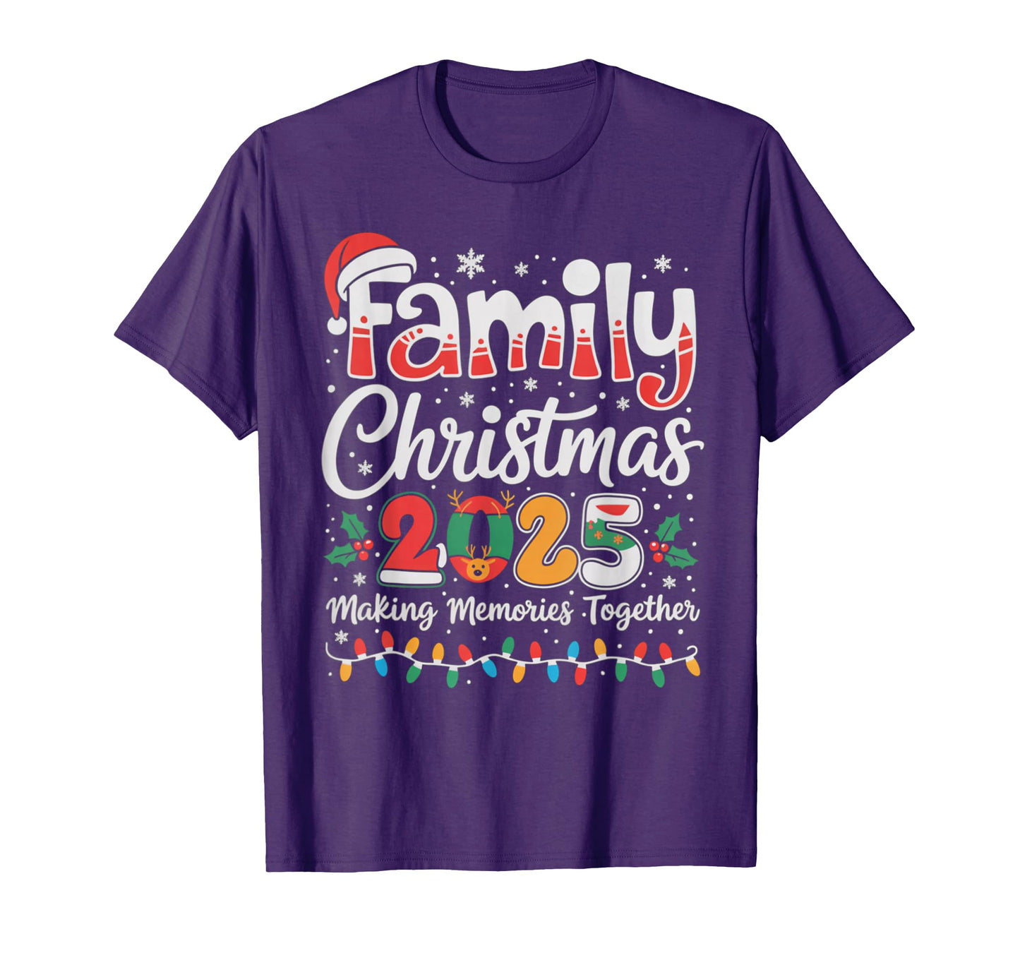 Family Christmas 2025 Matching Outfit Xmas Squad Santa Gifts T-Shirt
