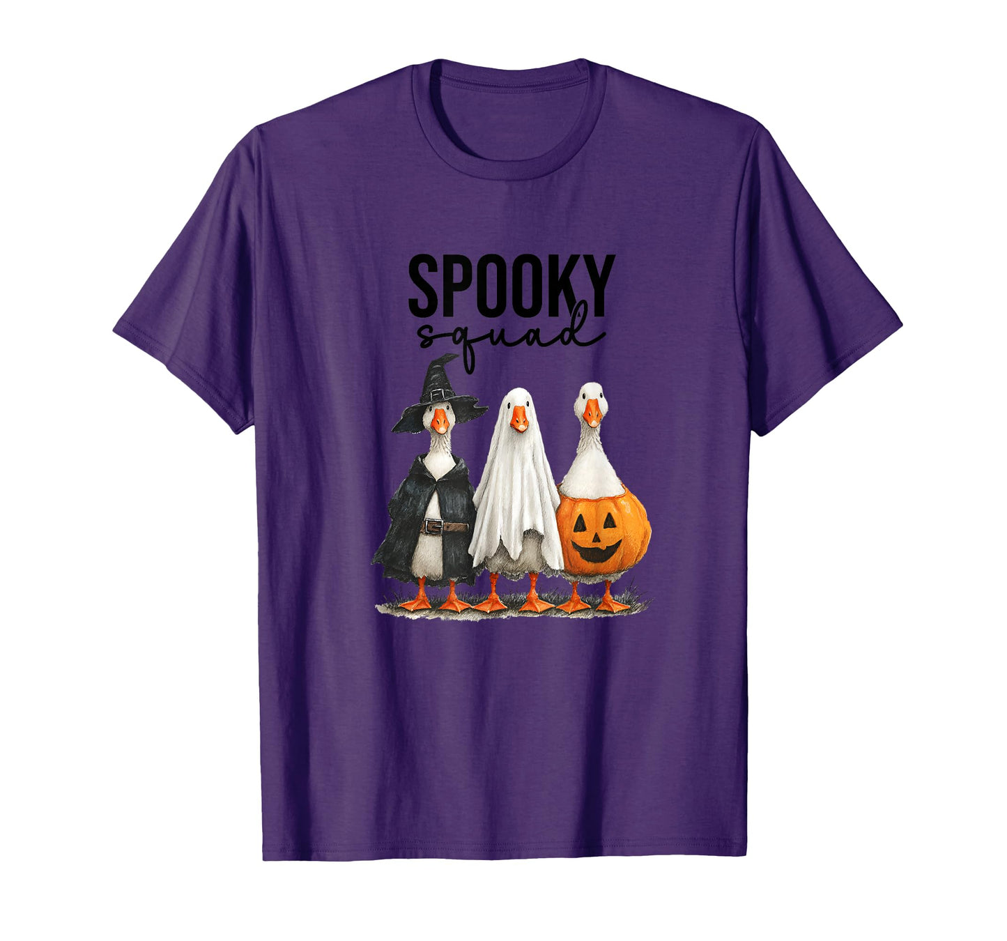 Funny Halloween Goose, Witch Ghost Cute Pet Costume T-Shirt