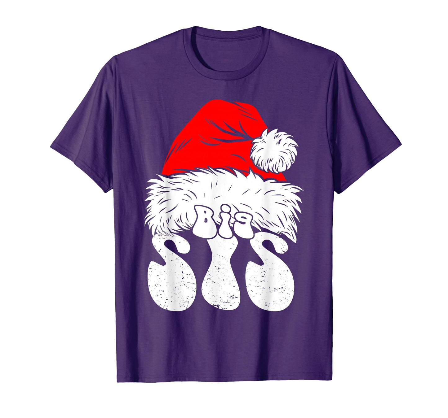 Sister Big Santa Christmas Family Matching Pajamas Xmas T-Shirt