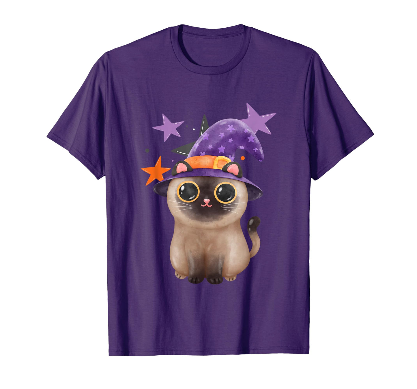 Cute Halloween Kitten Cat Witch T-Shirt