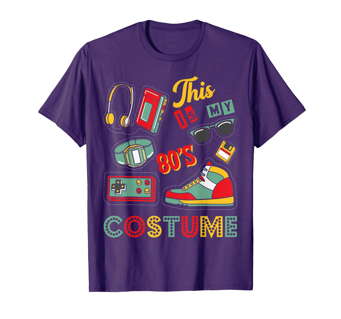 Eighties Retro 1980s Costume Birthday Party Girls & Womens T-Shirt