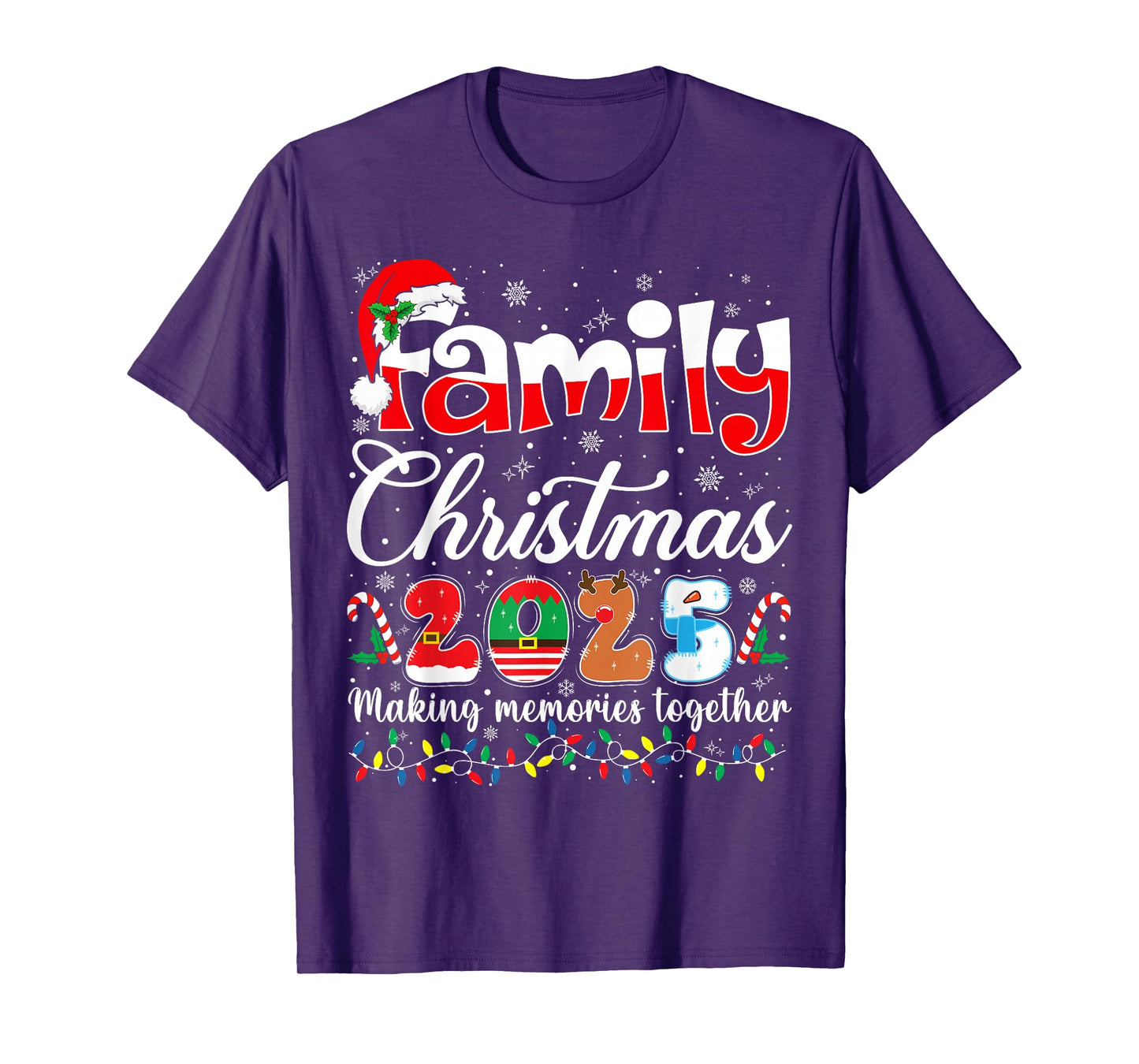 Family Christmas 2025 Matching Outfit Xmas Squad Santa T-Shirt