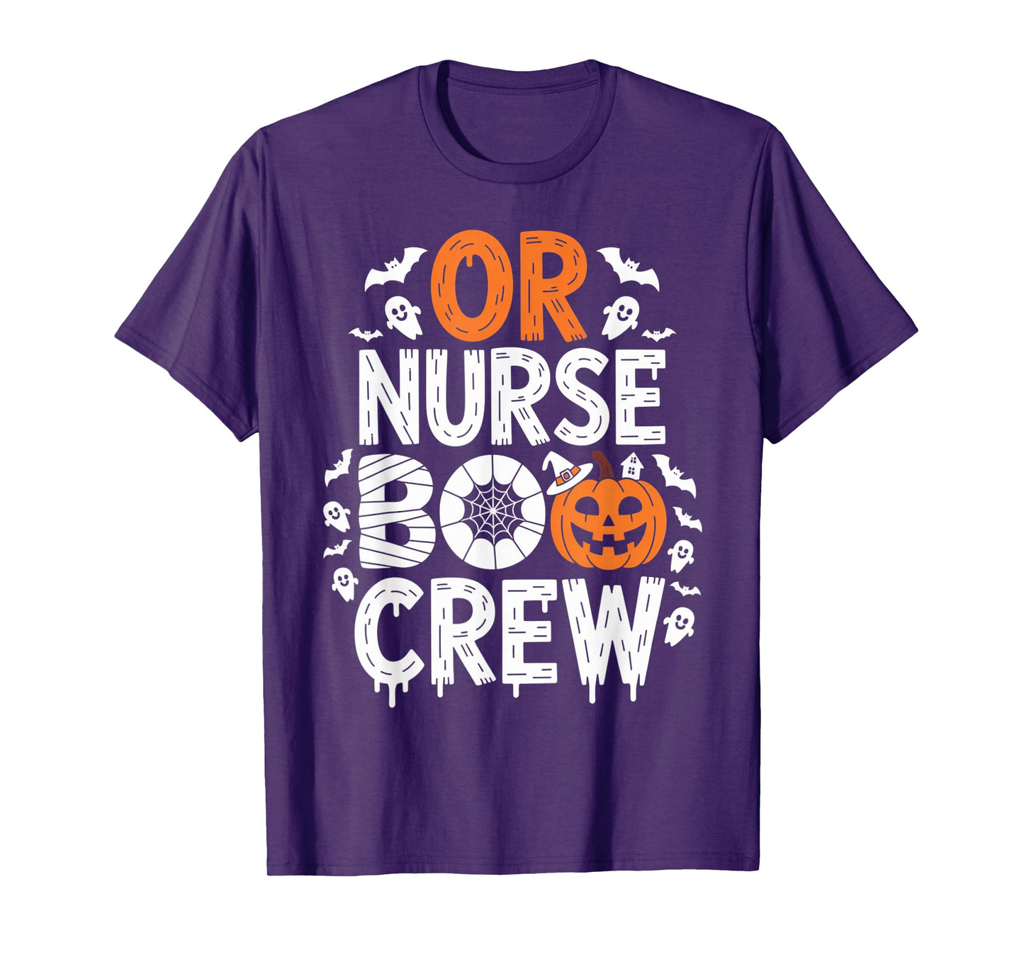 OR Nurse Boo Crew Matching Spooky Halloween Outfit T-Shirt