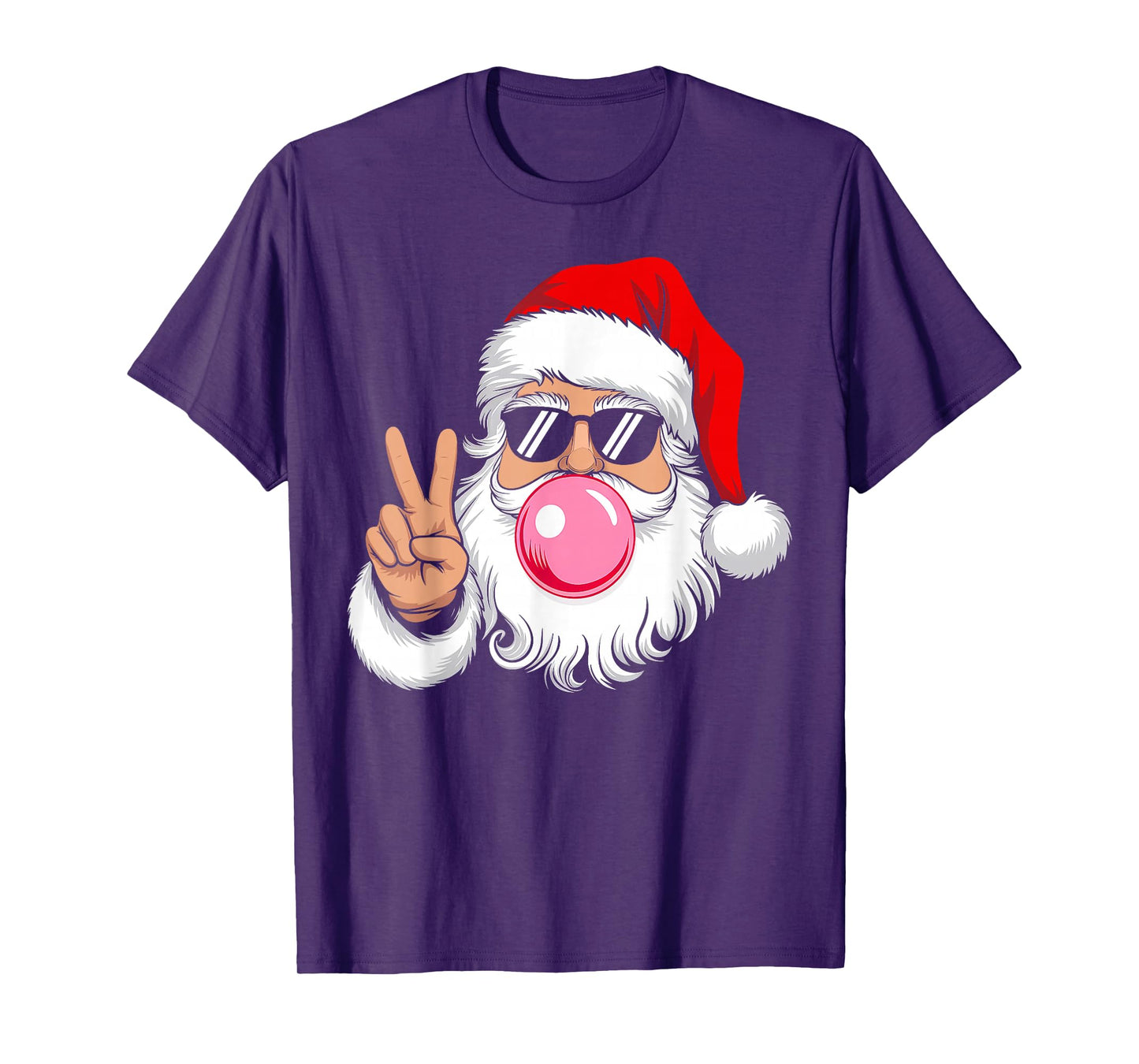 Santa Claus Blowing Bubble Christmas Xmas Family Men Women T-Shirt