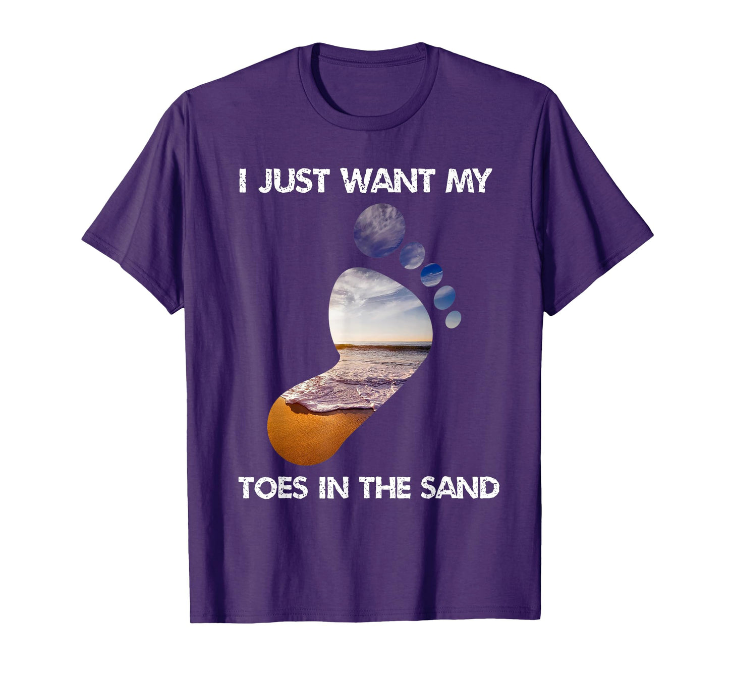 Cool I Just Want My Toes In The Sand For The Beach Vacation T-Shirt