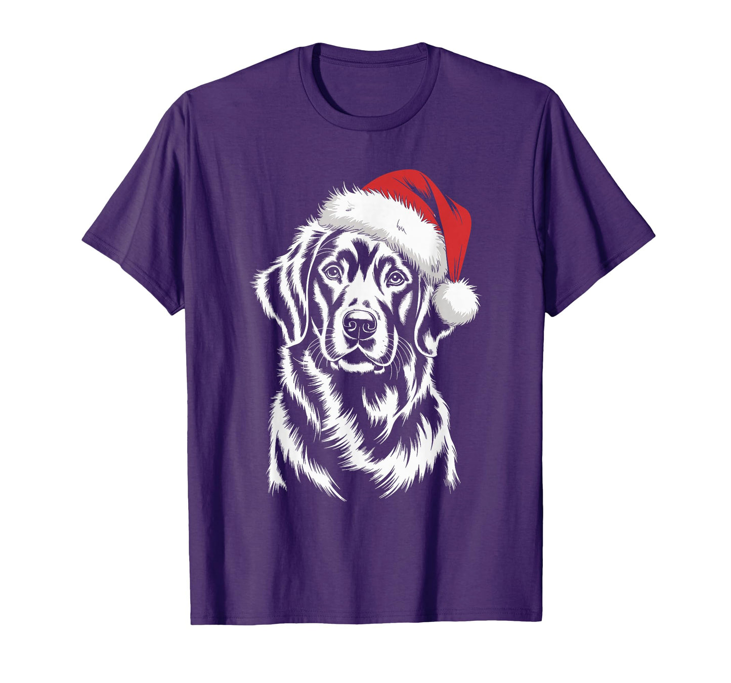 Golden Retriever Dog Santa Hat Christmas Pajama Men Women T-Shirt
