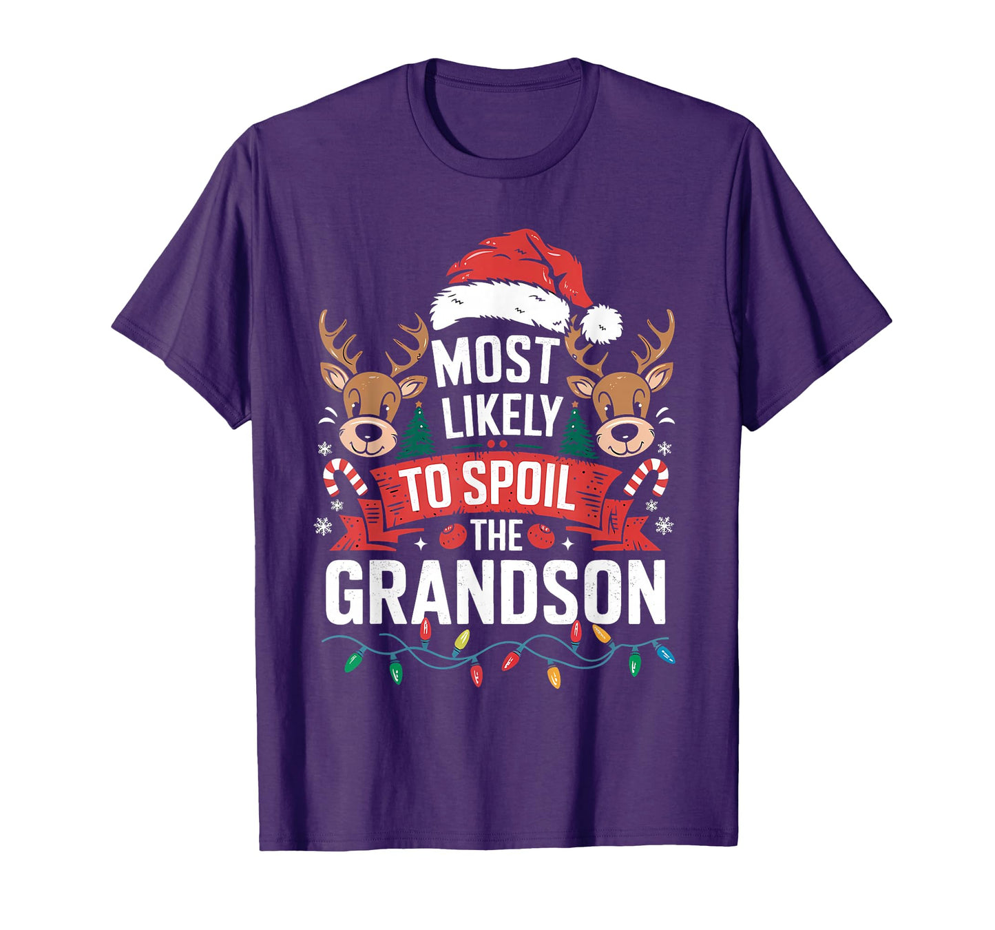 Funny Christmas Party Most Likely to Spoil The Grandchildren T-Shirt